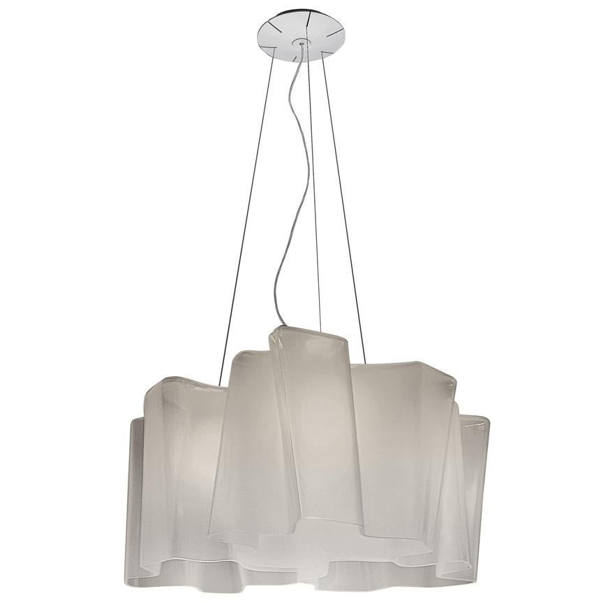 Logico Triple Nested Ceiling Light in Milky White for Artemide In New Condition For Sale In Glendale, CA