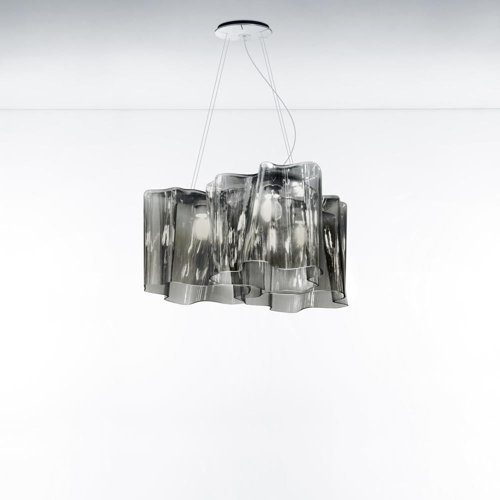 Logico Triple Nested Suspension Pendant in Milky White for Artemide In New Condition For Sale In Glendale, CA