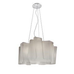 Logico XL Gray Triple Pendant by Gerhard Reichert & Michele De Lucchi