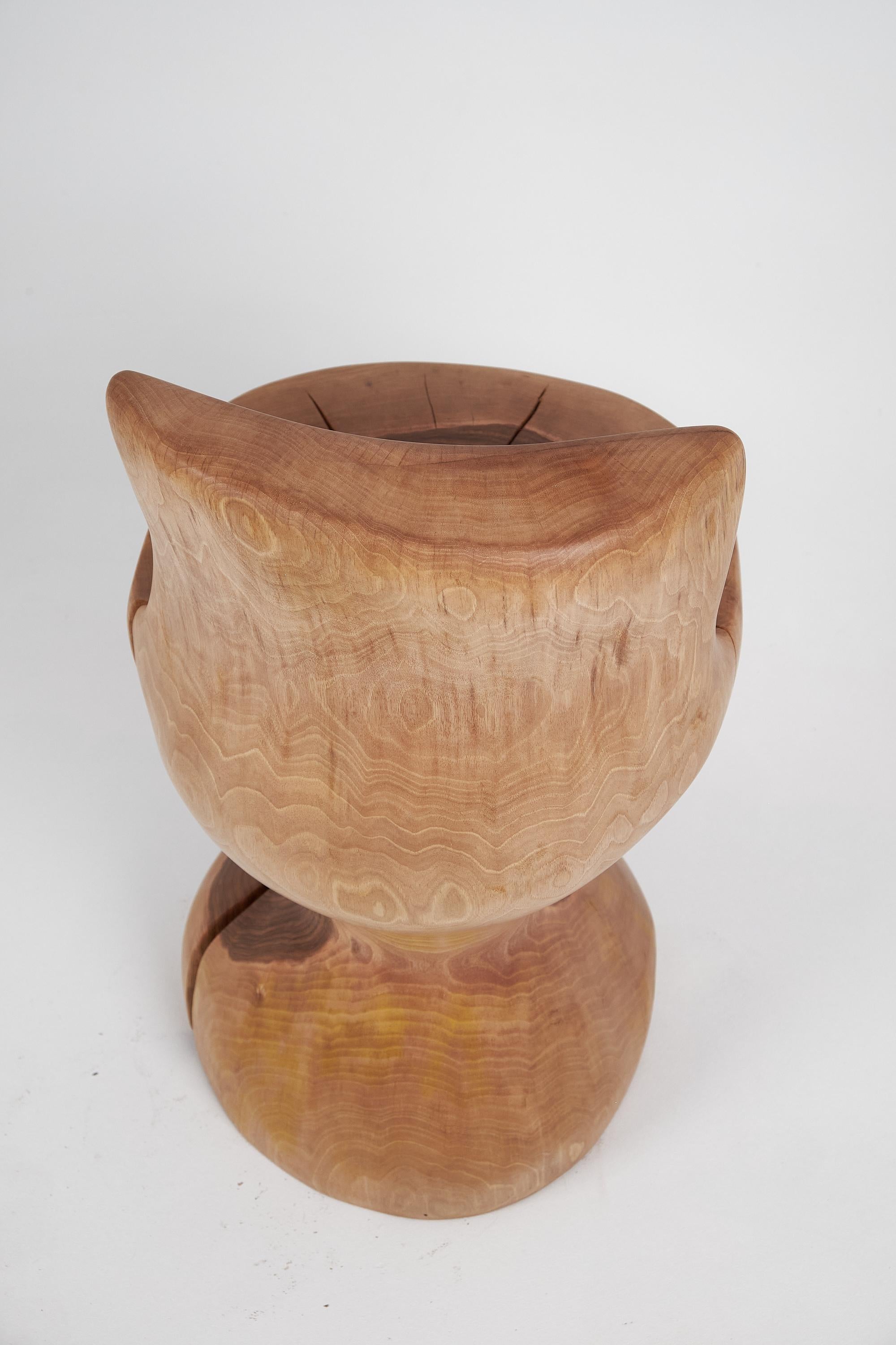 Logniture, chaise sculptée à partir d'une seule pièce de Wood Wood, meubles en rondins, uniques en vente 3