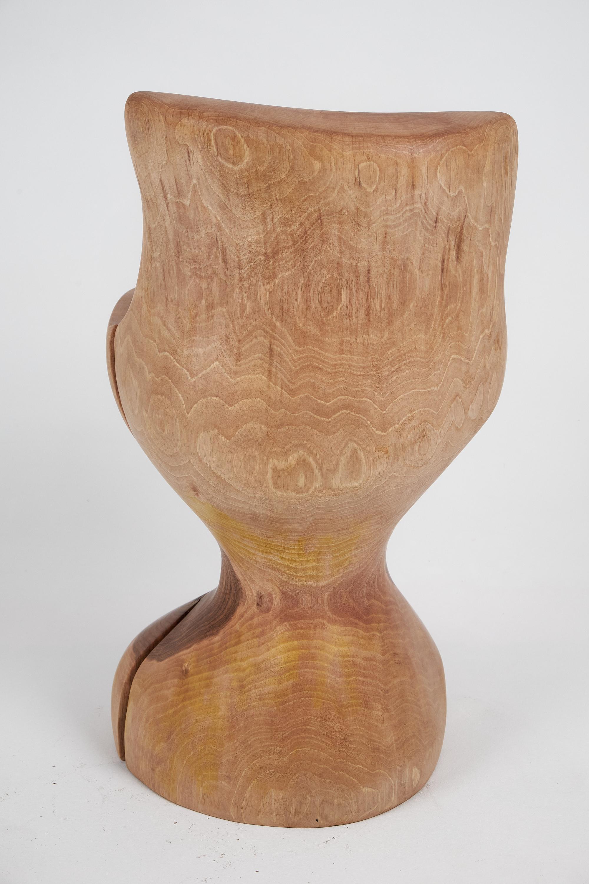 Logniture, chaise sculptée à partir d'une seule pièce de Wood Wood, meubles en rondins, uniques en vente 2