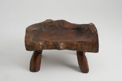 Stool, Carved, Mulberry Wood, Log Furniture, Rustic, Handmade, Logniture