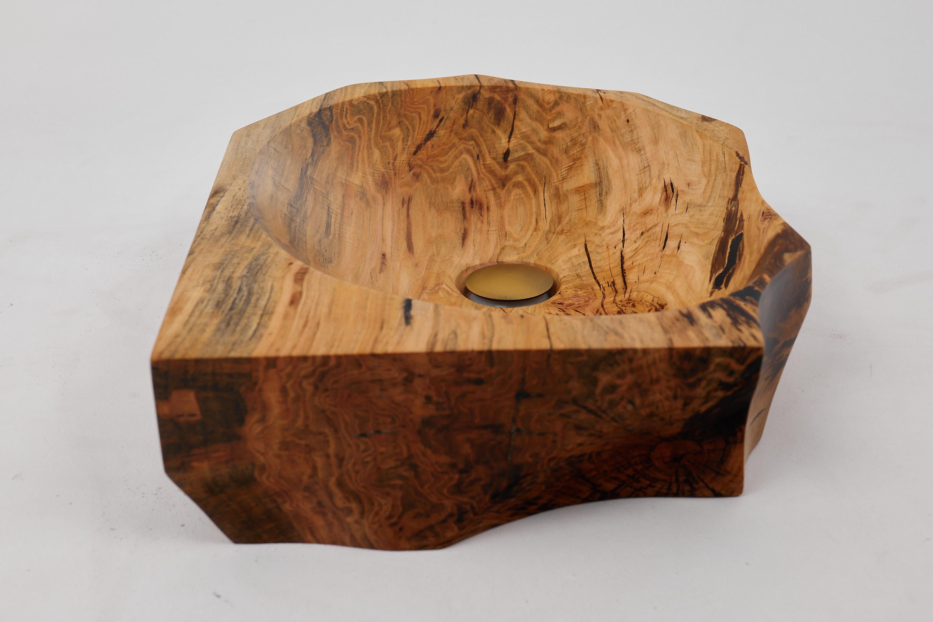 Logniture, lavabo da bagno in legno massiccio Live Edge Designs, design originale in vendita 8