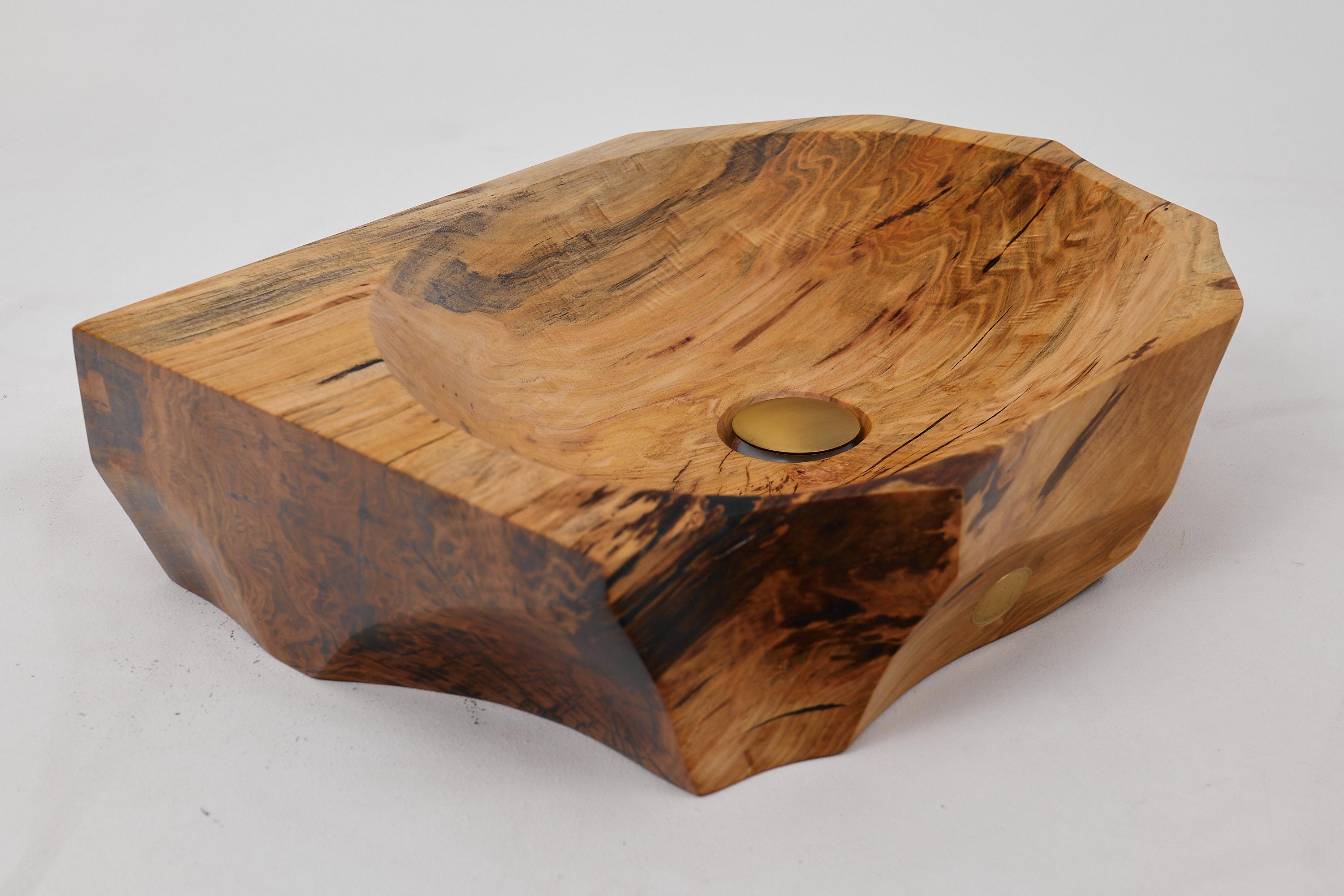 Logniture, lavabo da bagno in legno massiccio Live Edge Designs, design originale in vendita 9