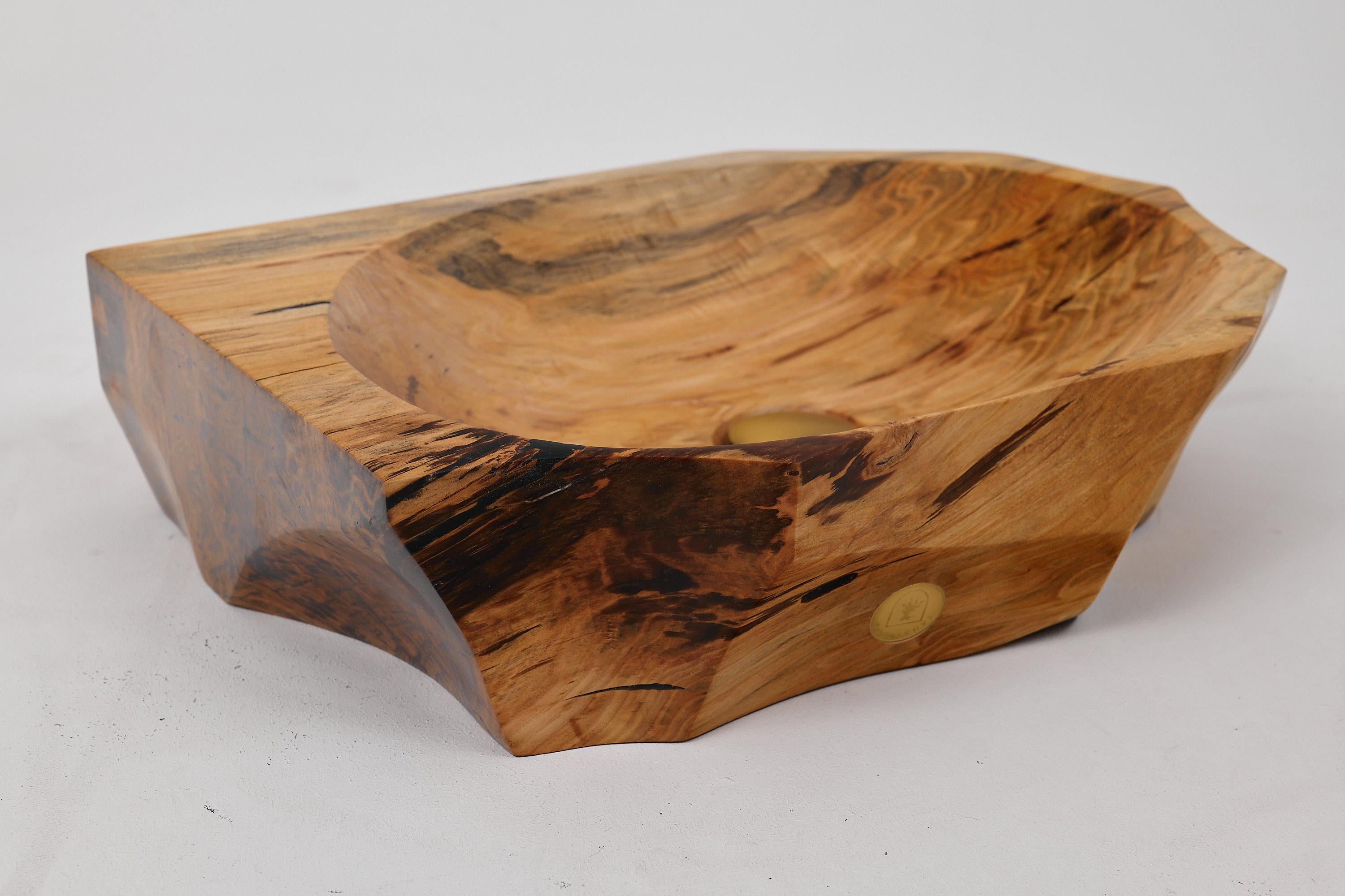 Logniture, lavabo da bagno in legno massiccio Live Edge Designs, design originale in vendita 11