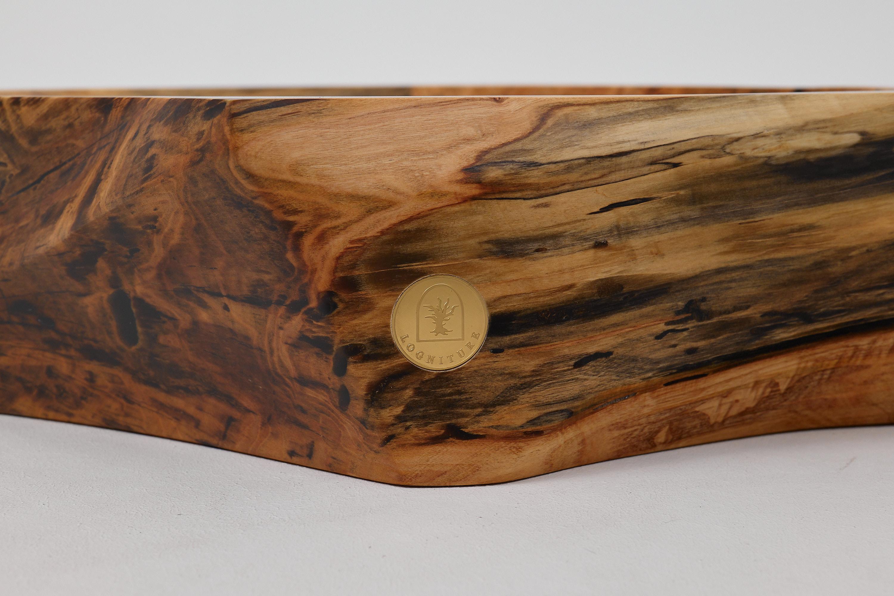 Intagliato Logniture, lavabo da bagno in legno massiccio Live Edge Designs, design originale in vendita