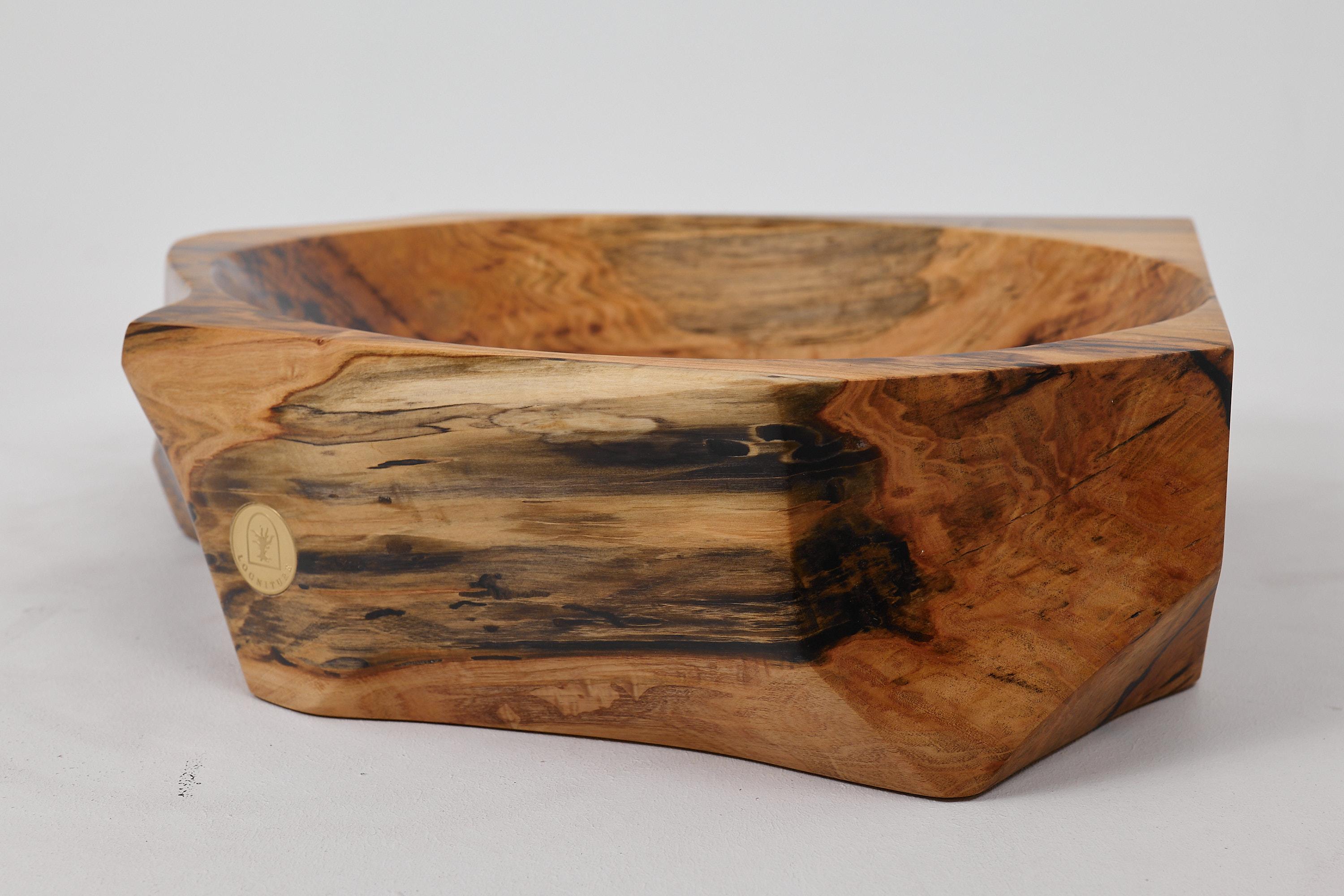 Legno Logniture, lavabo da bagno in legno massiccio Live Edge Designs, design originale in vendita