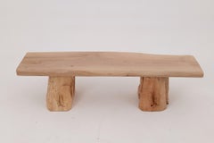 Logniture, Live Edge Walnut Bench, Wabi-Sabi, Brutalist, Log Furniture
