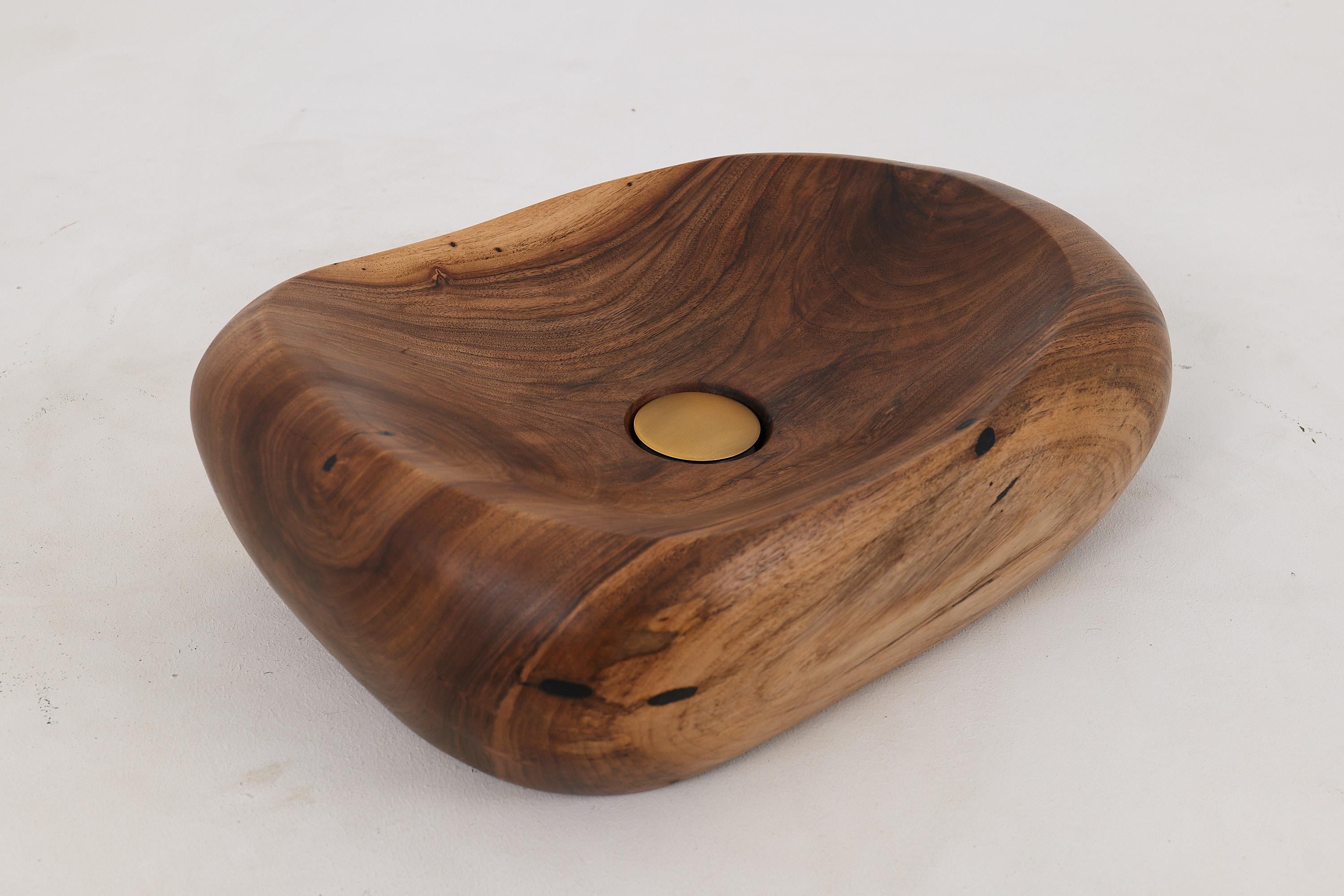 Logniture, Lavandino da bagno in legno Live Edge Design, Bacino, Design originale, Fatto a mano in vendita 2