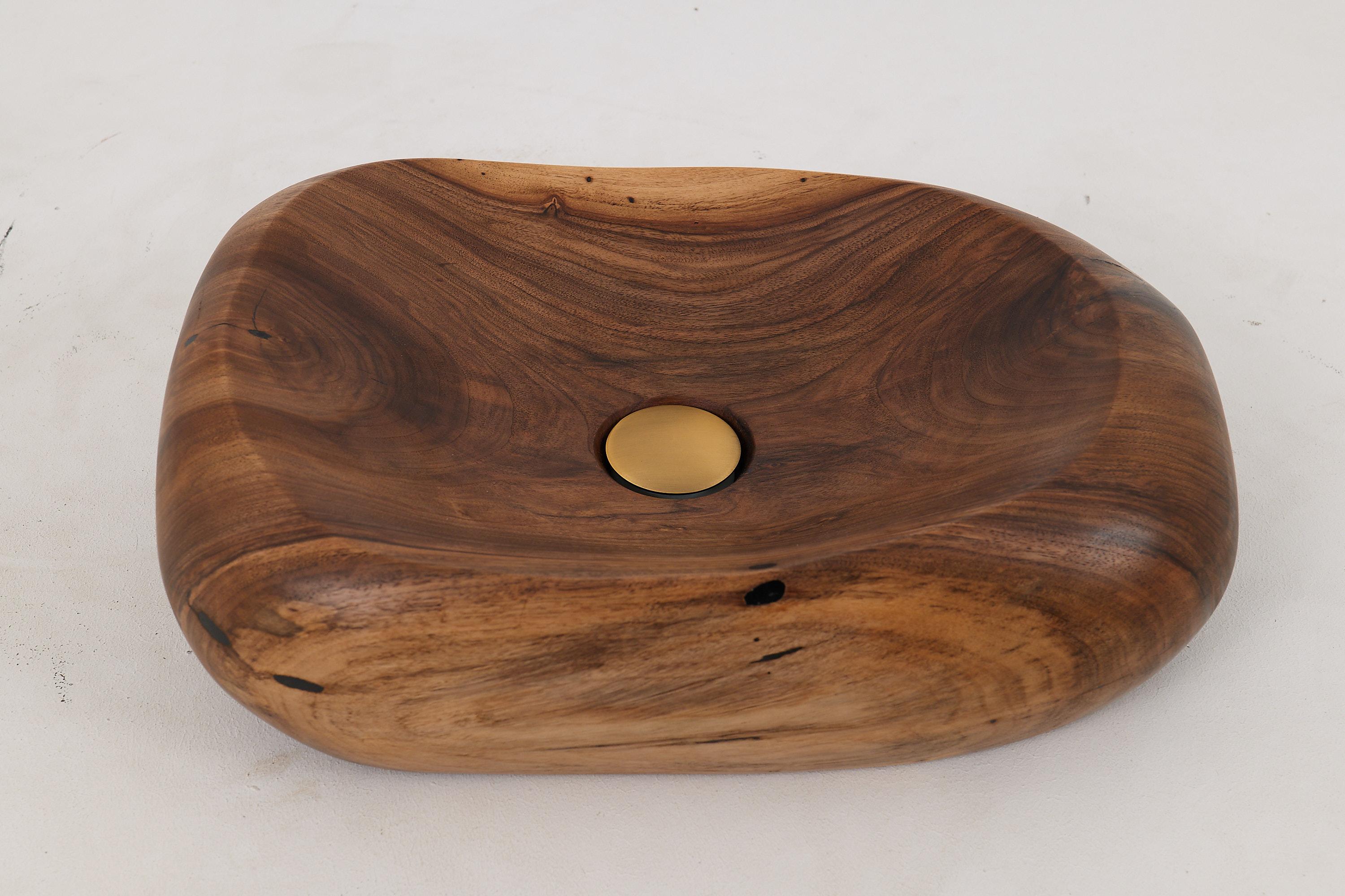 Logniture, Lavandino da bagno in legno Live Edge Design, Bacino, Design originale, Fatto a mano in vendita 4