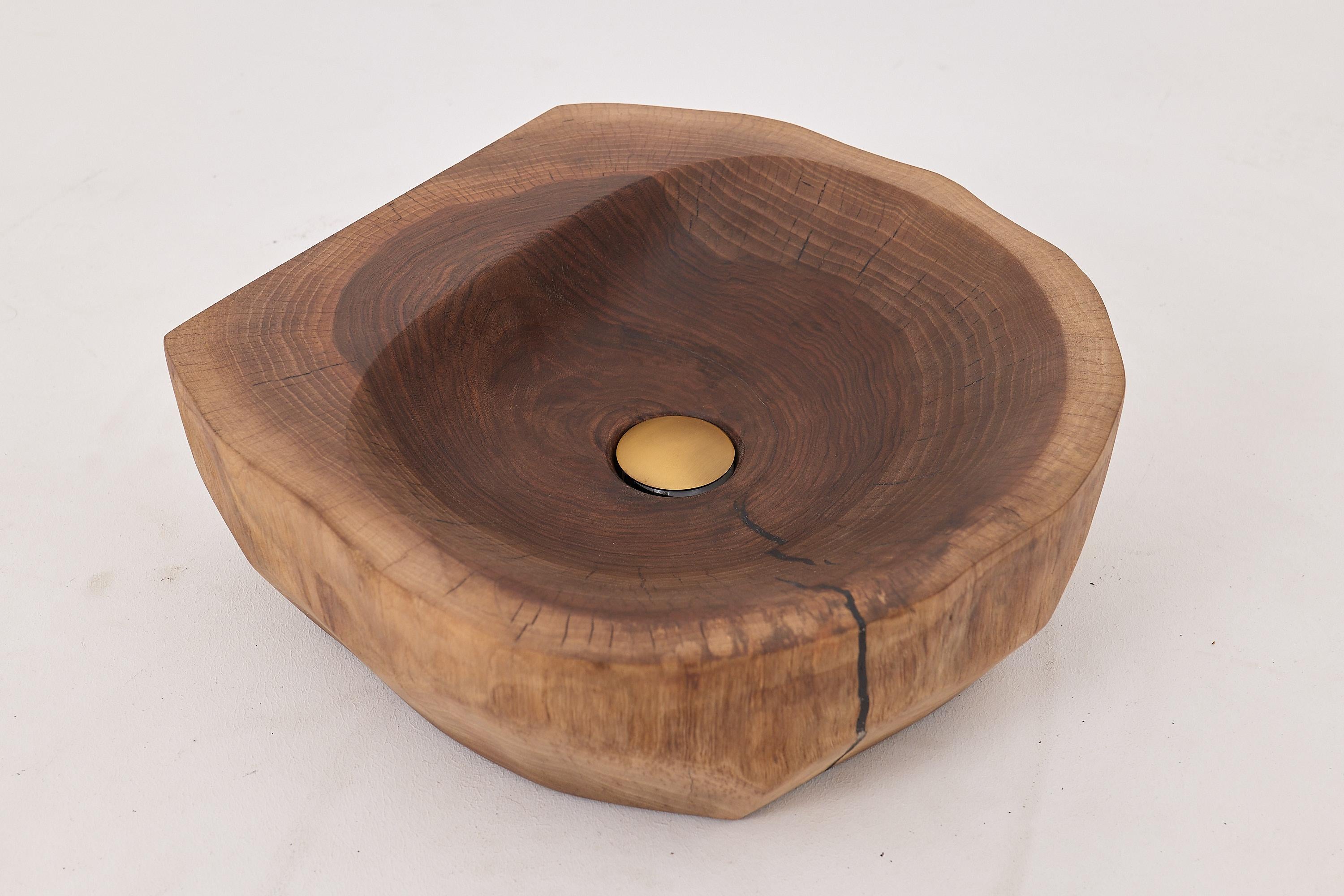 Mueble de tronco, Lavabo de madera, Lavabo, Diseño original, Hecho a mano en venta 4