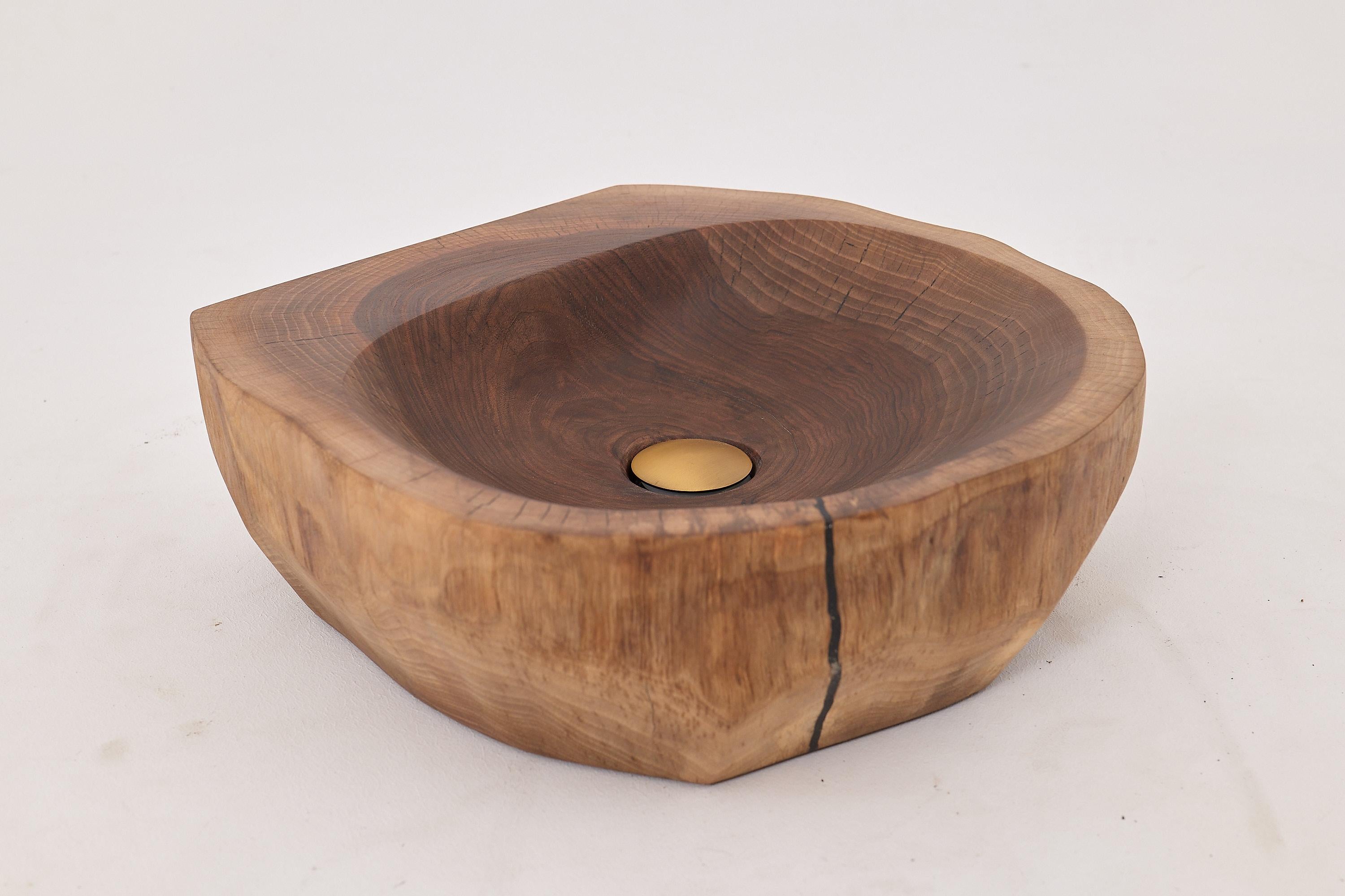 Mueble de tronco, Lavabo de madera, Lavabo, Diseño original, Hecho a mano en venta 5