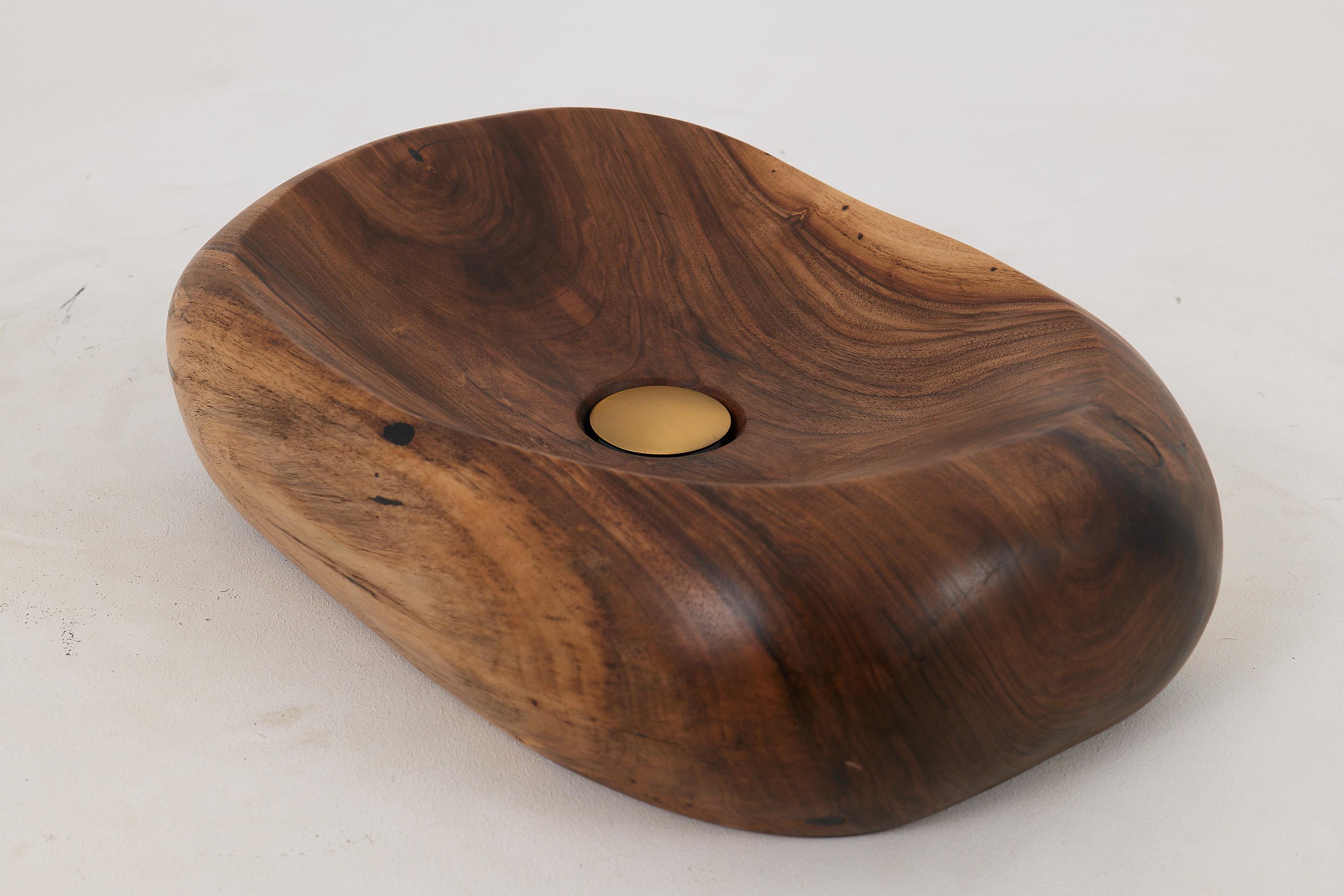 Logniture, Lavandino da bagno in legno Live Edge Design, Bacino, Design originale, Fatto a mano in vendita 7