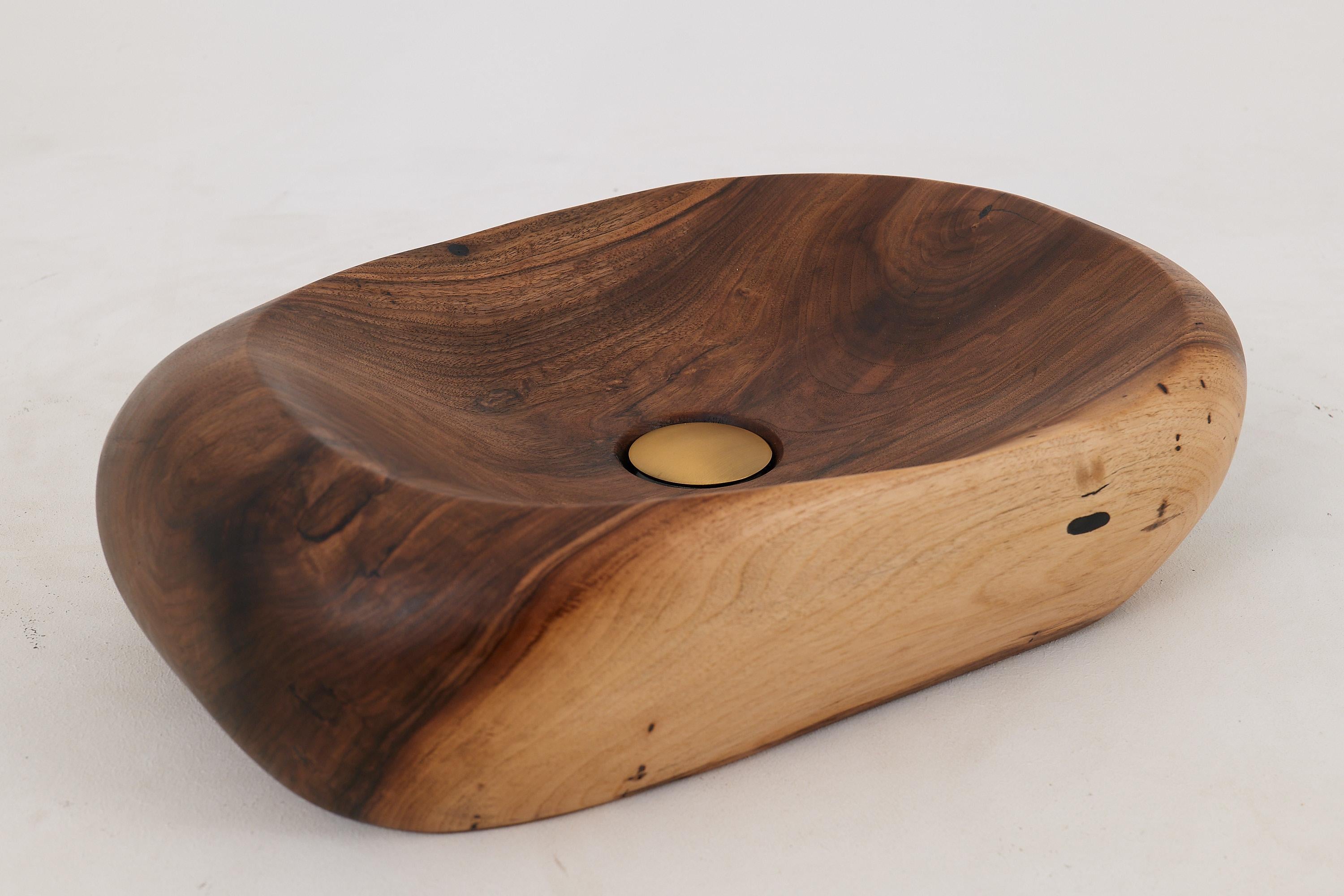 Logniture, Lavandino da bagno in legno Live Edge Design, Bacino, Design originale, Fatto a mano in vendita 9