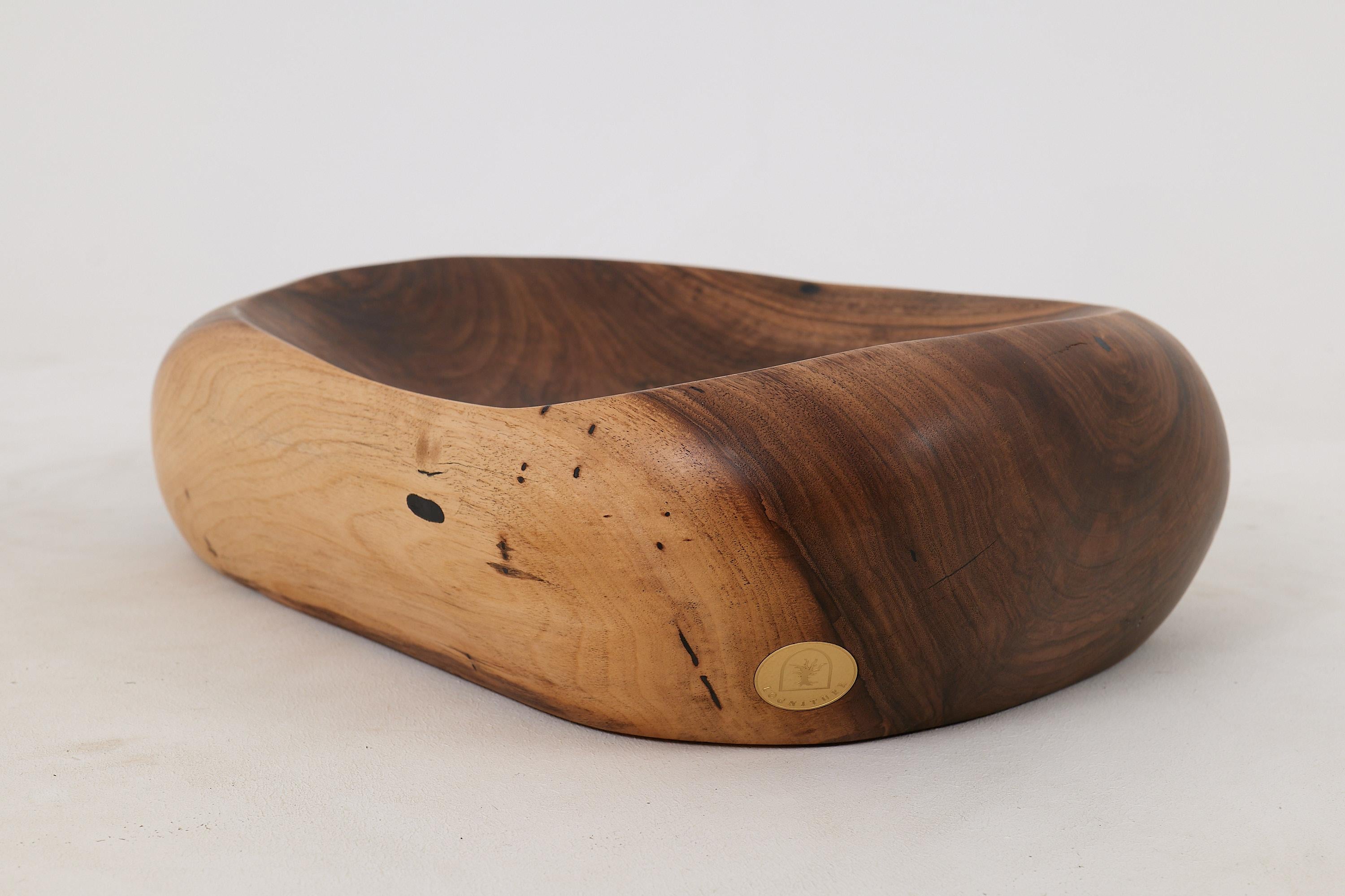 Intagliato Logniture, Lavandino da bagno in legno Live Edge Design, Bacino, Design originale, Fatto a mano in vendita