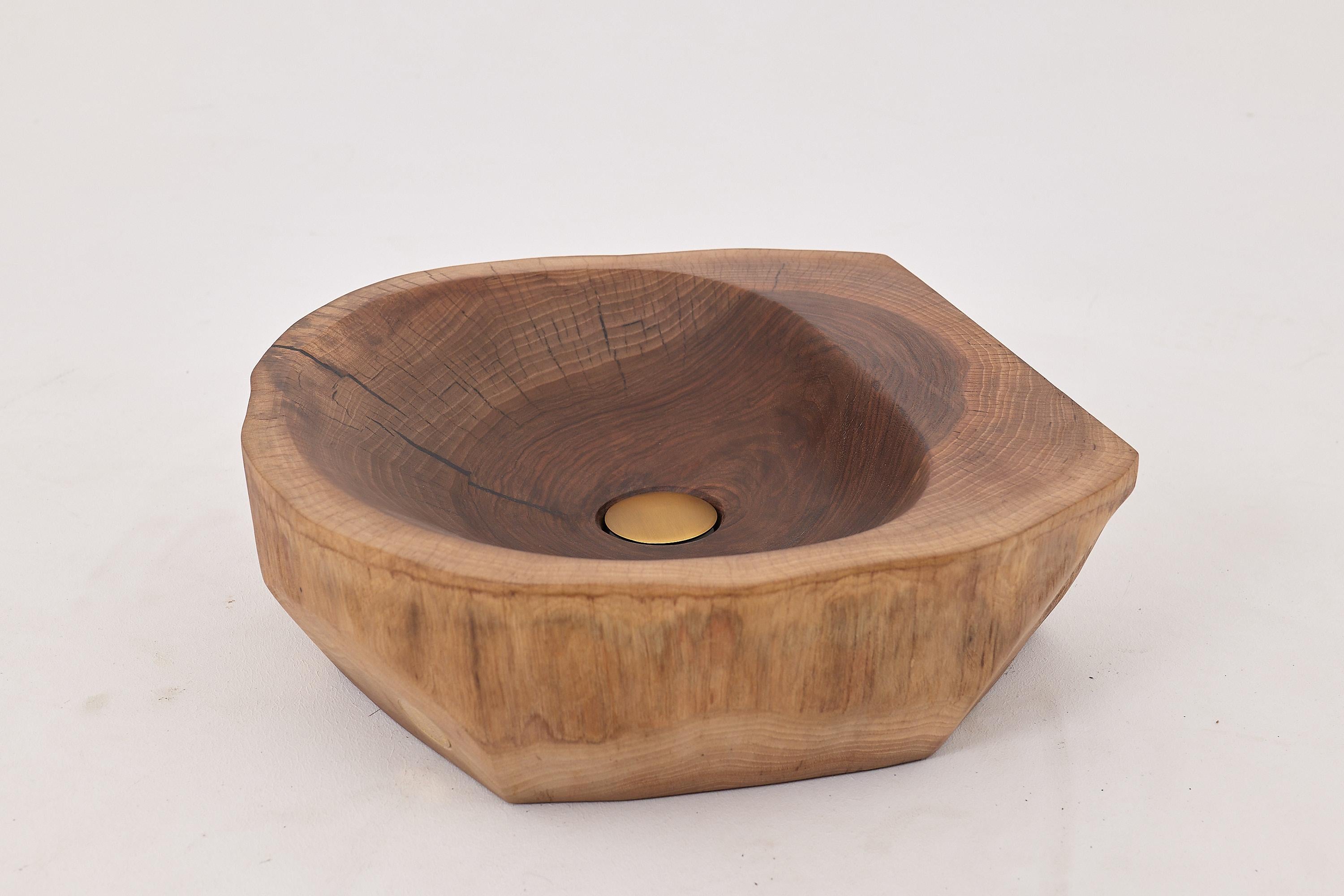 Mueble de tronco, Lavabo de madera, Lavabo, Diseño original, Hecho a mano Siglo XXI y contemporáneo en venta