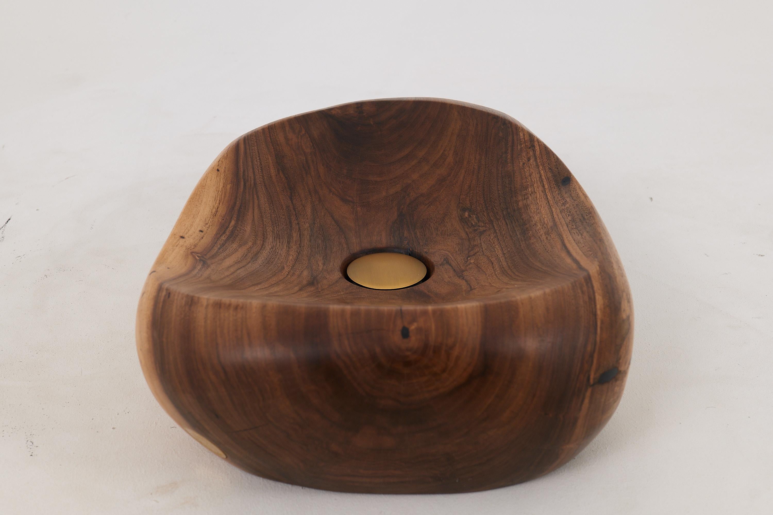 Legno Logniture, Lavandino da bagno in legno Live Edge Design, Bacino, Design originale, Fatto a mano in vendita