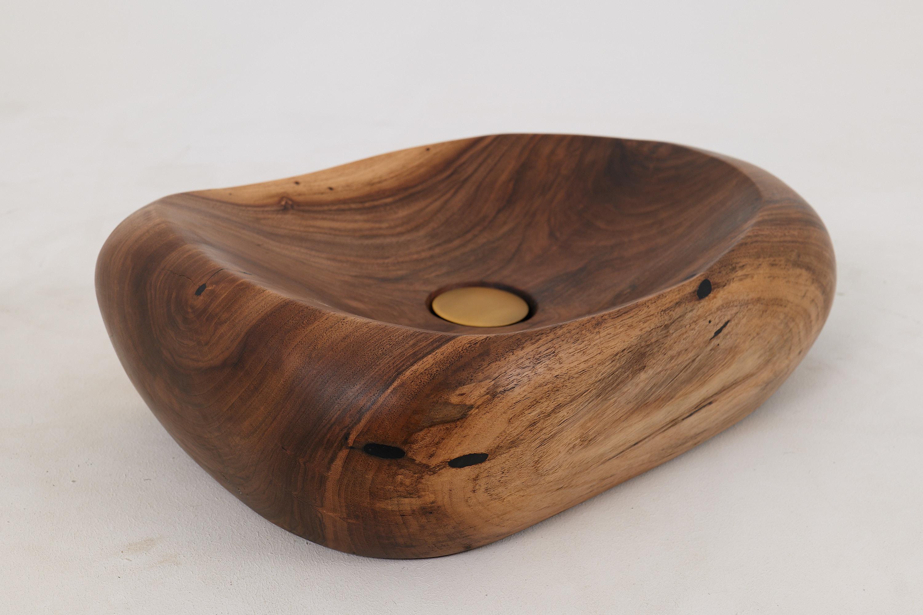 Logniture, Lavandino da bagno in legno Live Edge Design, Bacino, Design originale, Fatto a mano in vendita 1