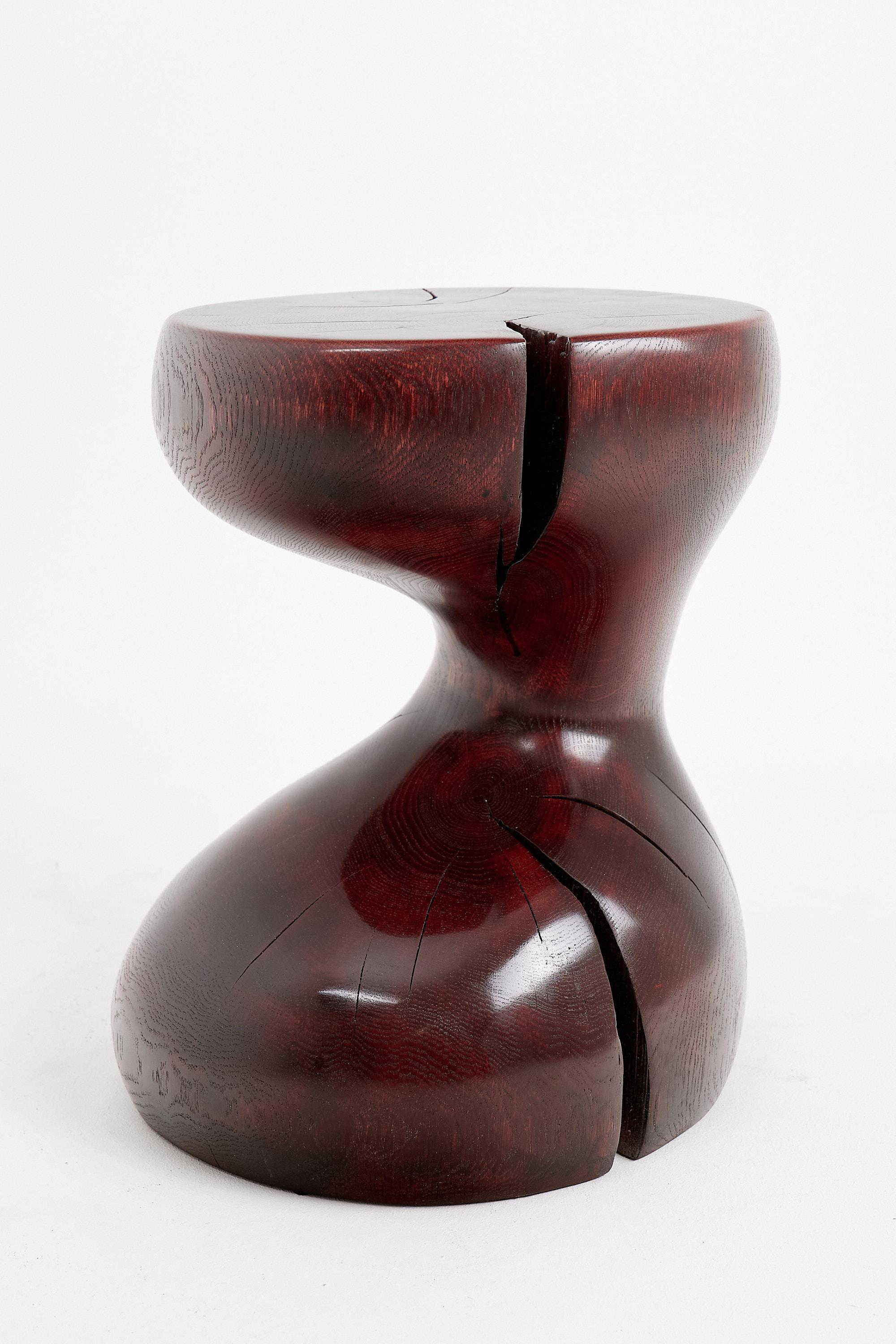 Logniture, Eiche Massivholz Skulptur Beistelltisch, Original Contemporary Design im Angebot 2