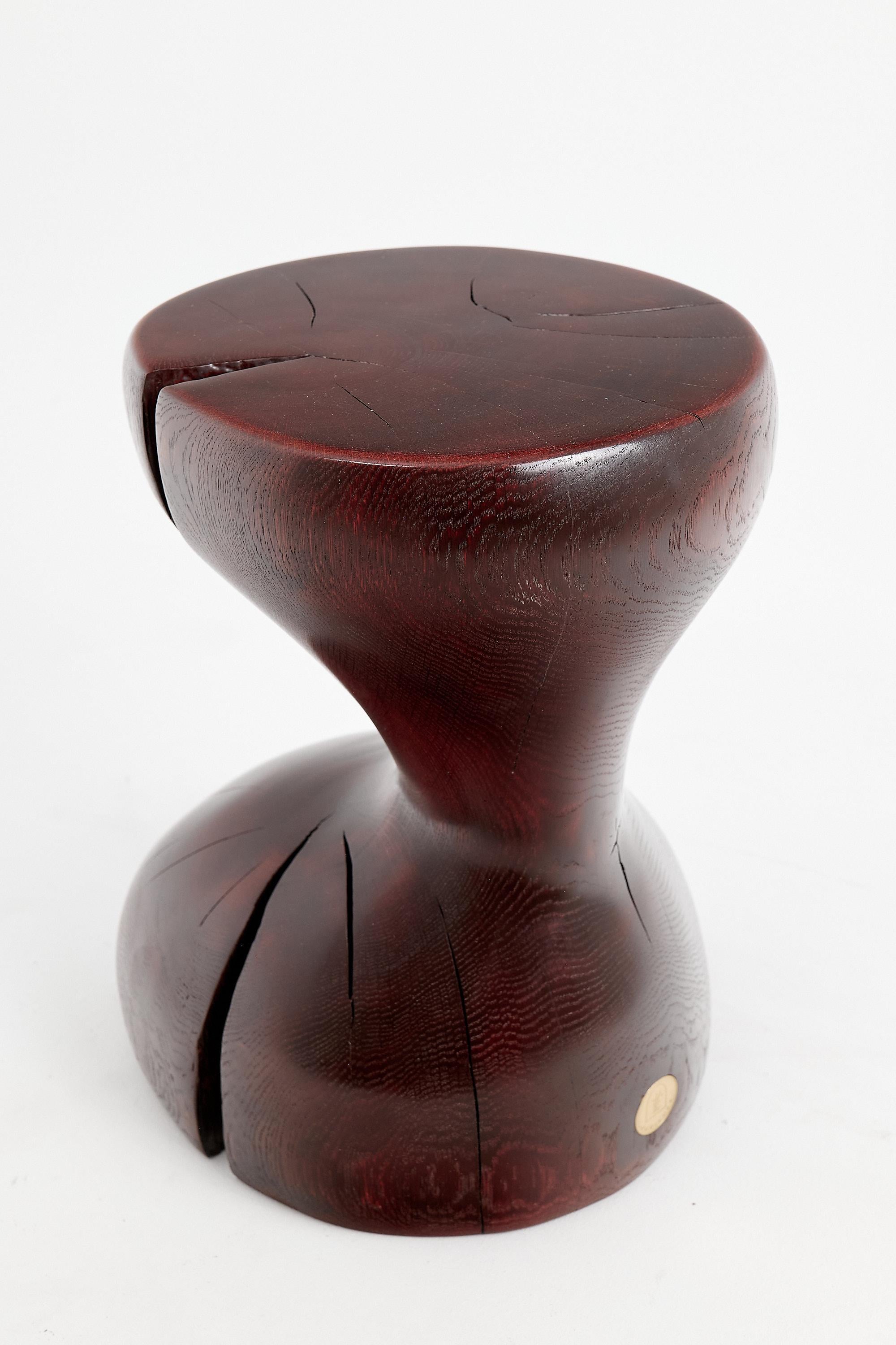 Logniture, Eiche Massivholz Skulptur Beistelltisch, Original Contemporary Design im Angebot 3