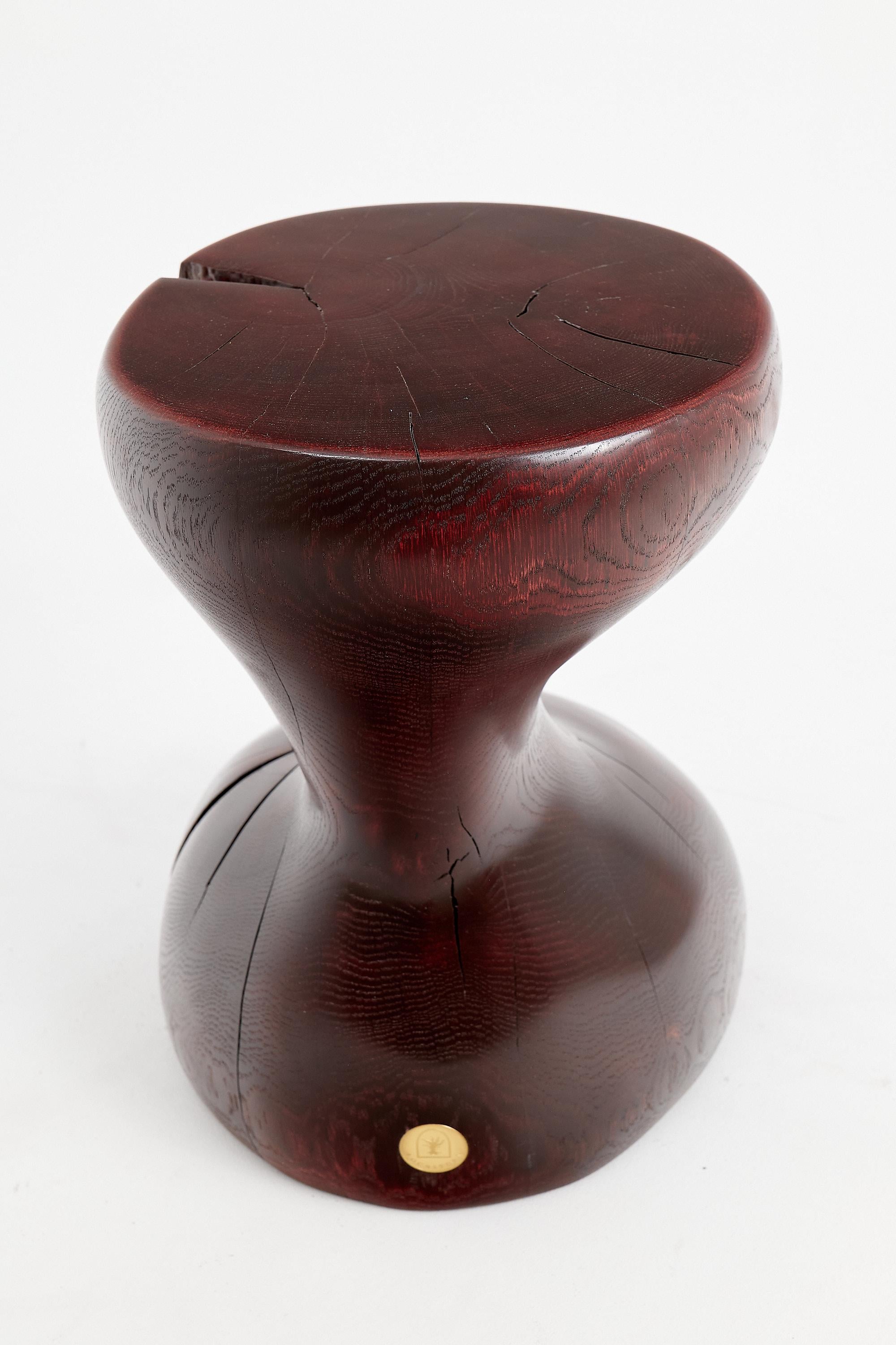 Logniture, Eiche Massivholz Skulptur Beistelltisch, Original Contemporary Design im Angebot 7