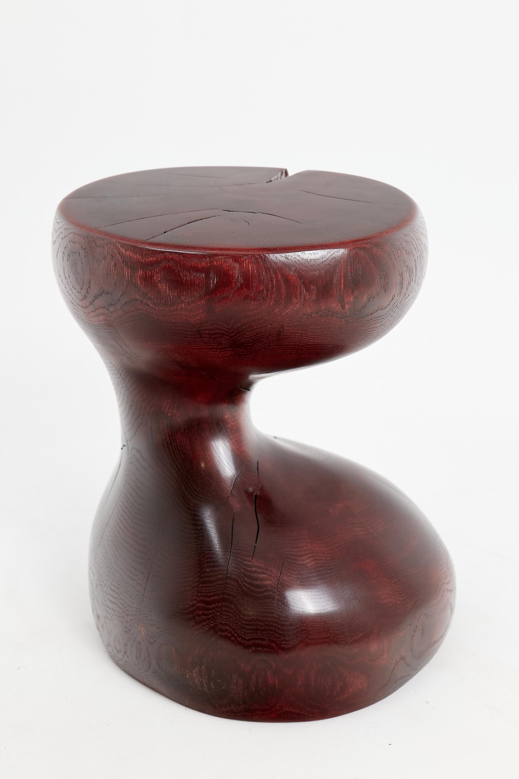 Logniture, Eiche Massivholz Skulptur Beistelltisch, Original Contemporary Design im Angebot 10