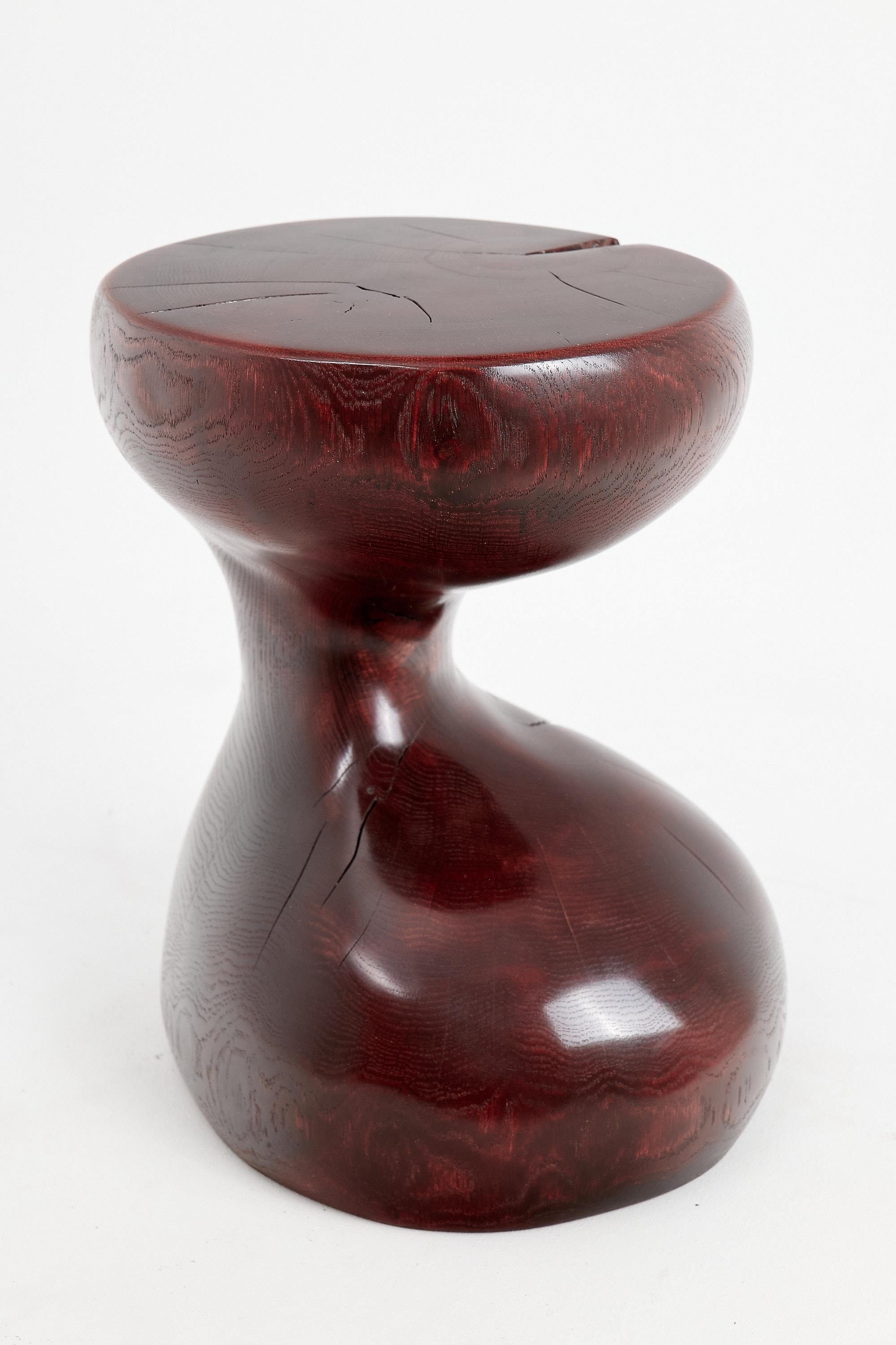 Logniture, Eiche Massivholz Skulptur Beistelltisch, Original Contemporary Design im Angebot 11