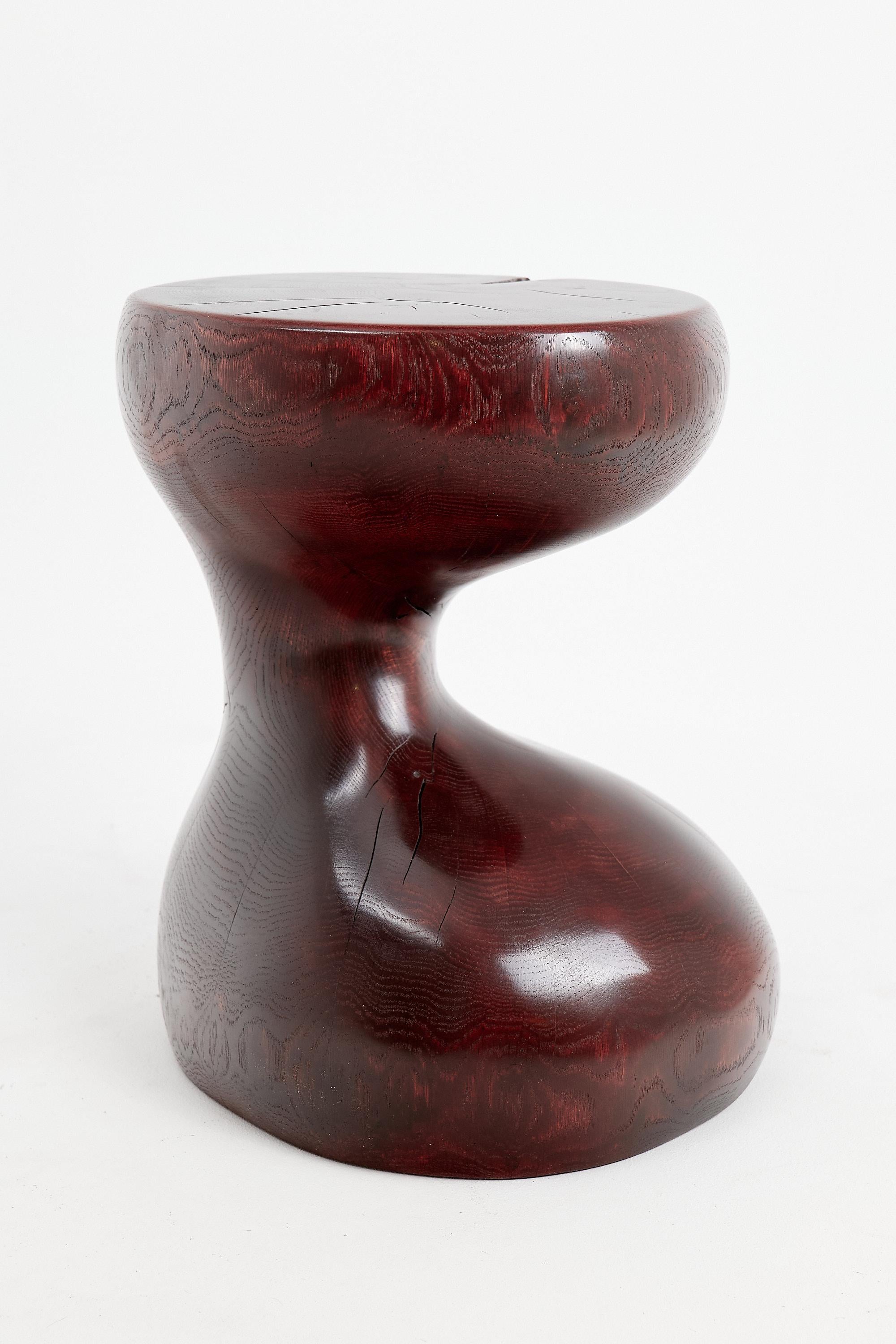 Logniture, Eiche Massivholz Skulptur Beistelltisch, Original Contemporary Design (Brutalismus) im Angebot