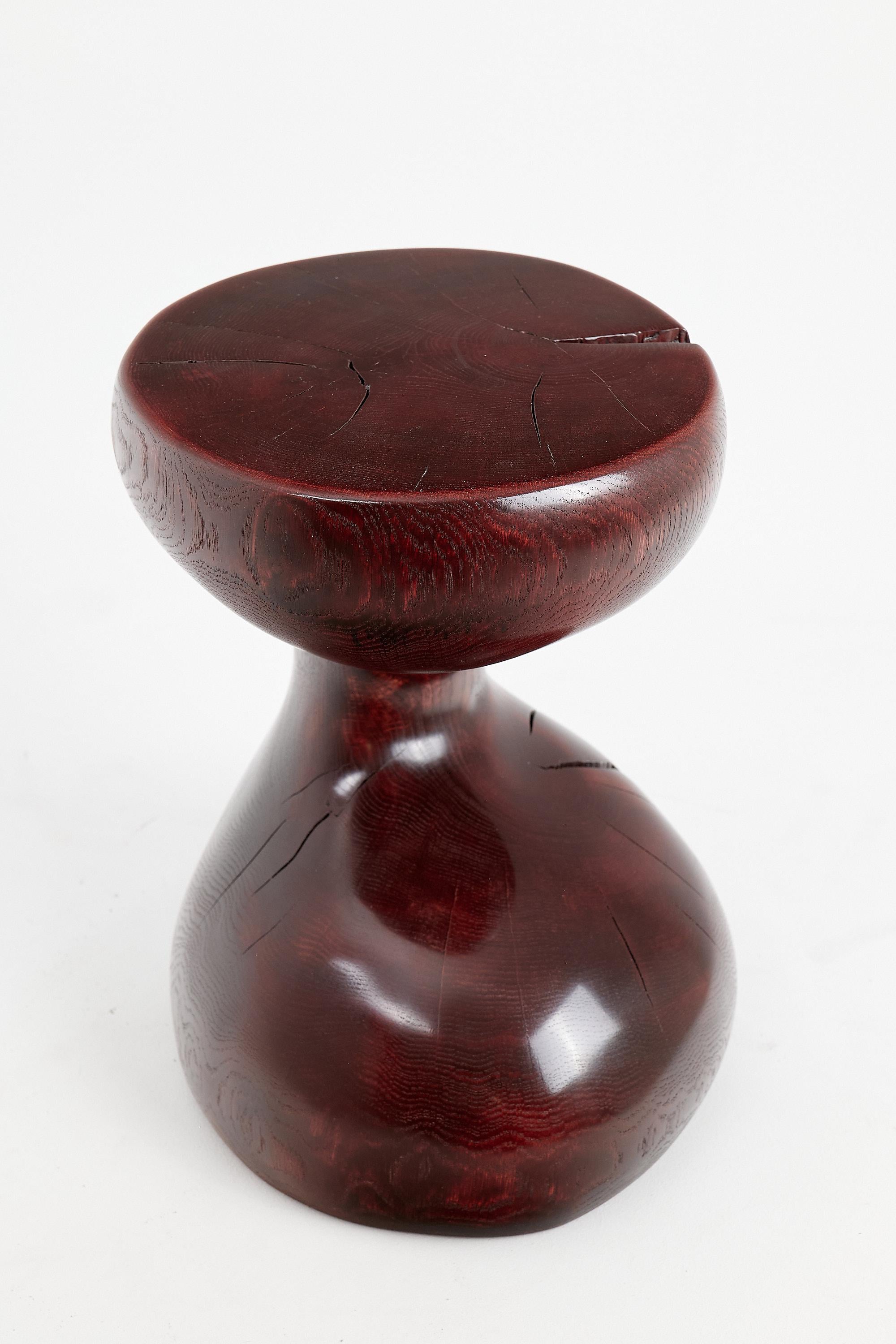 Logniture, Eiche Massivholz Skulptur Beistelltisch, Original Contemporary Design (21. Jahrhundert und zeitgenössisch) im Angebot