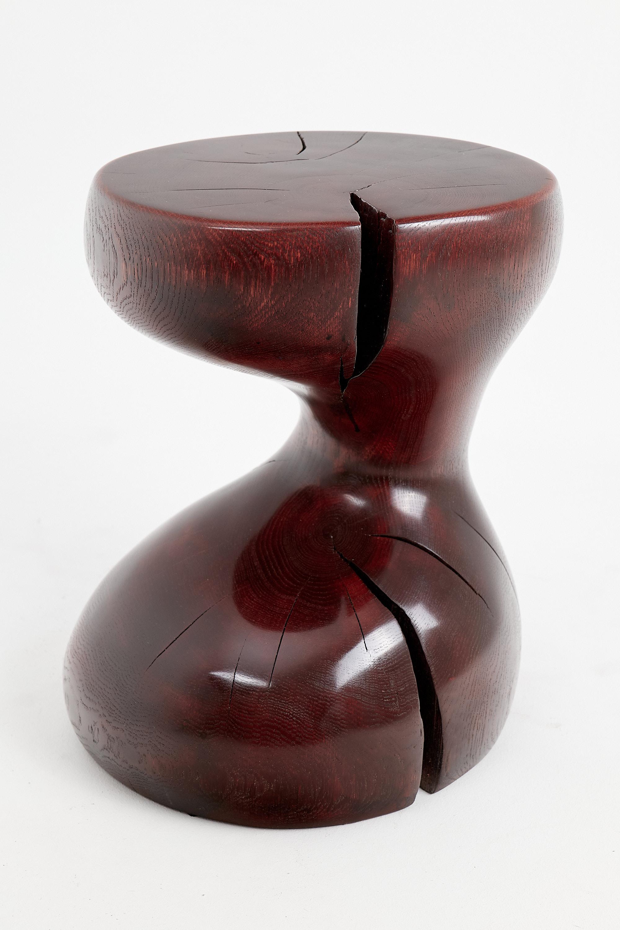 Logniture, Eiche Massivholz Skulptur Beistelltisch, Original Contemporary Design (Holz) im Angebot