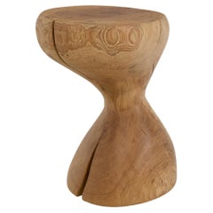 Logniture, Eiche Massivholz Skulptur Beistelltisch, Original Contemporary Design
