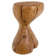 Logniture, Eiche Massivholz Skulptur Beistelltisch, Original Contemporary Design
