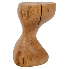 Logniture, Eiche Massivholz Skulptur Beistelltisch, Original Contemporary Design