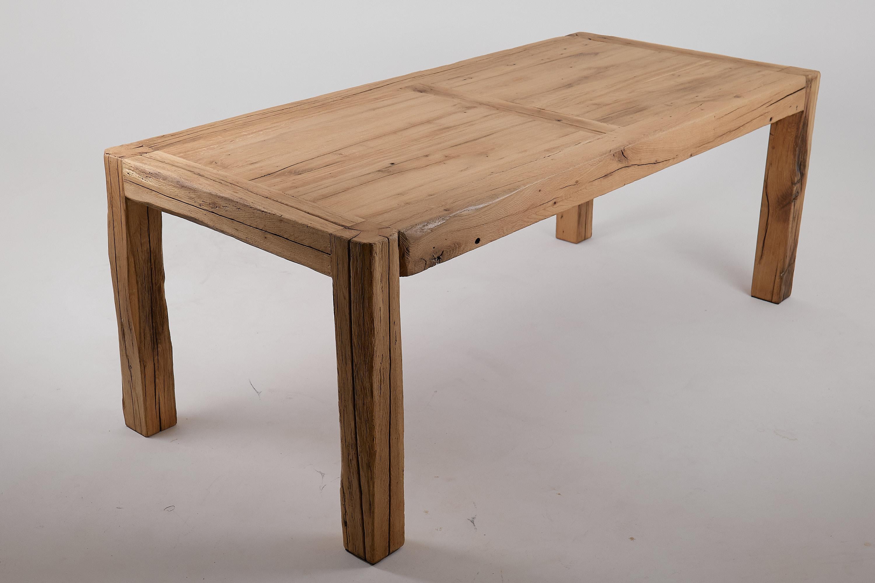 Logniture, Tavolo da pranzo da 79 pollici in Oak Oak, Organico, Spazzolato, In magazzino in vendita 3