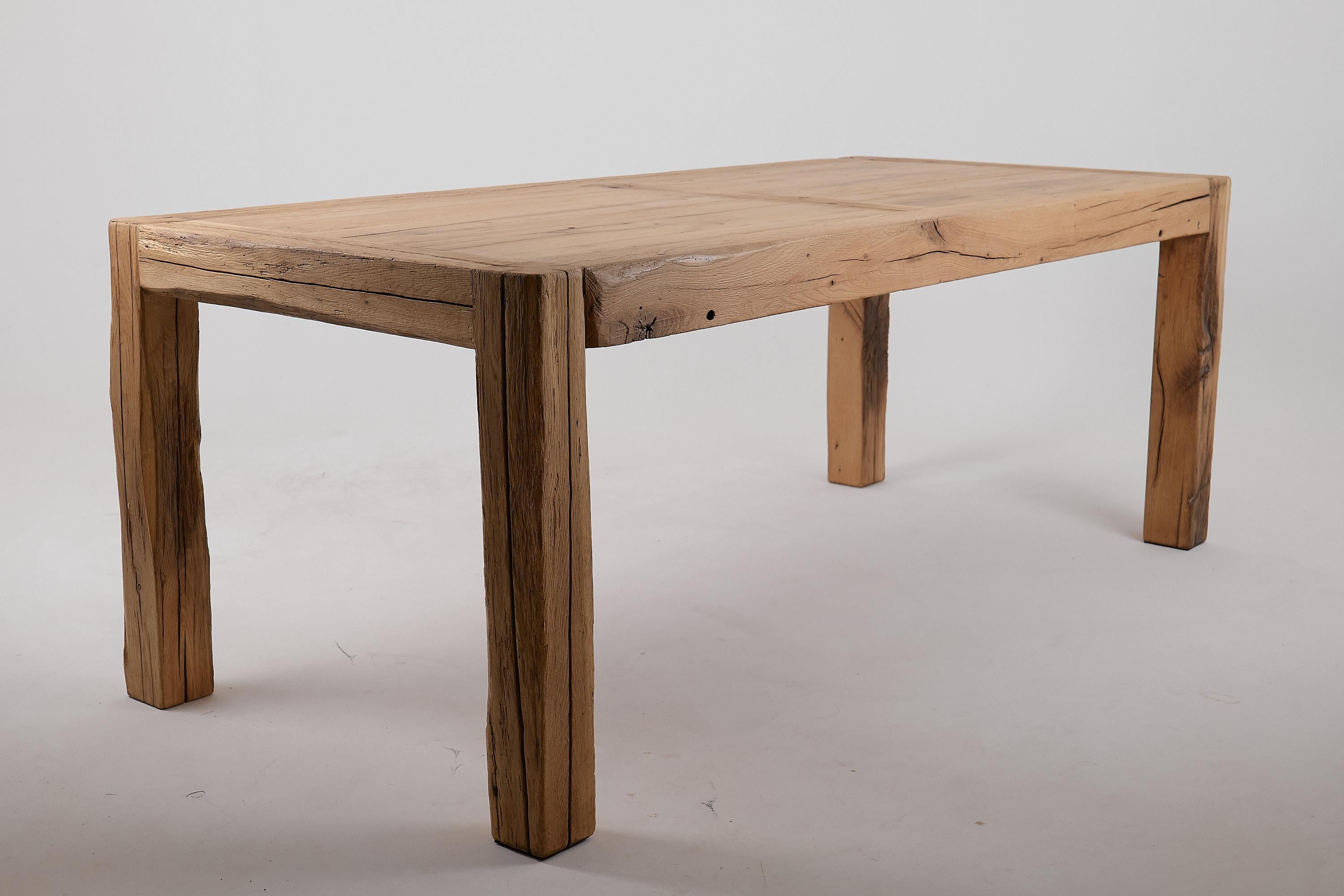 Logniture, Tavolo da pranzo da 79 pollici in Oak Oak, Organico, Spazzolato, In magazzino in vendita 4