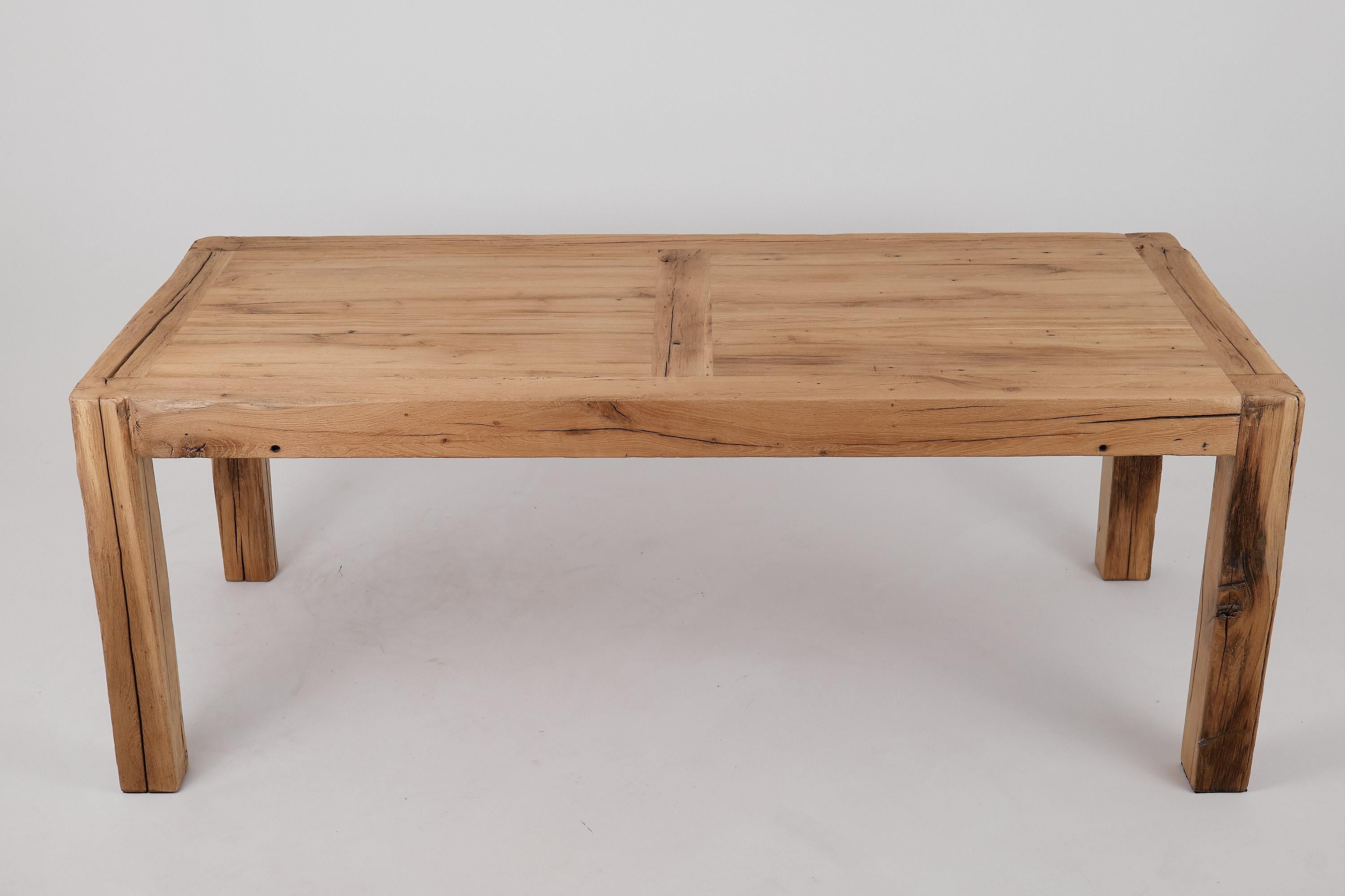 Logniture, Tavolo da pranzo da 79 pollici in Oak Oak, Organico, Spazzolato, In magazzino in vendita 6