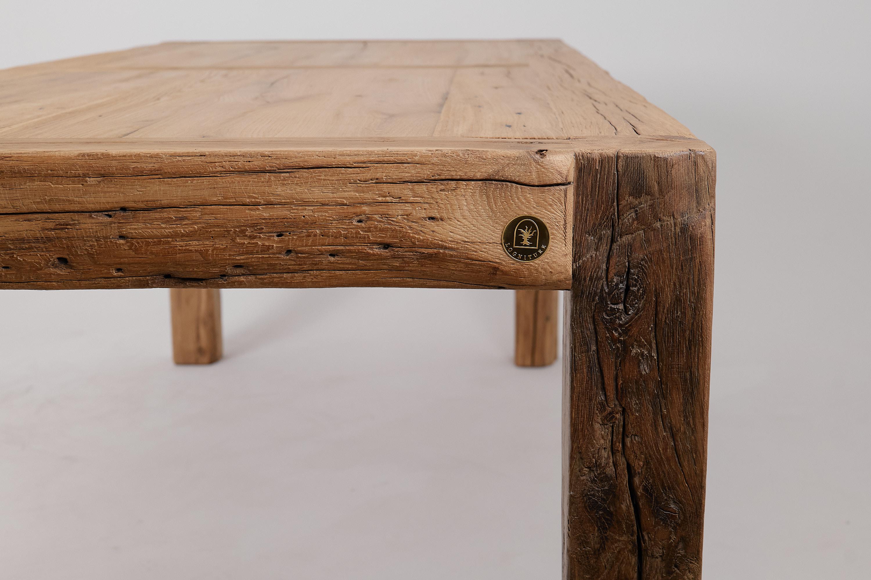 Logniture, Tavolo da pranzo da 79 pollici in Oak Oak, Organico, Spazzolato, In magazzino in vendita 8