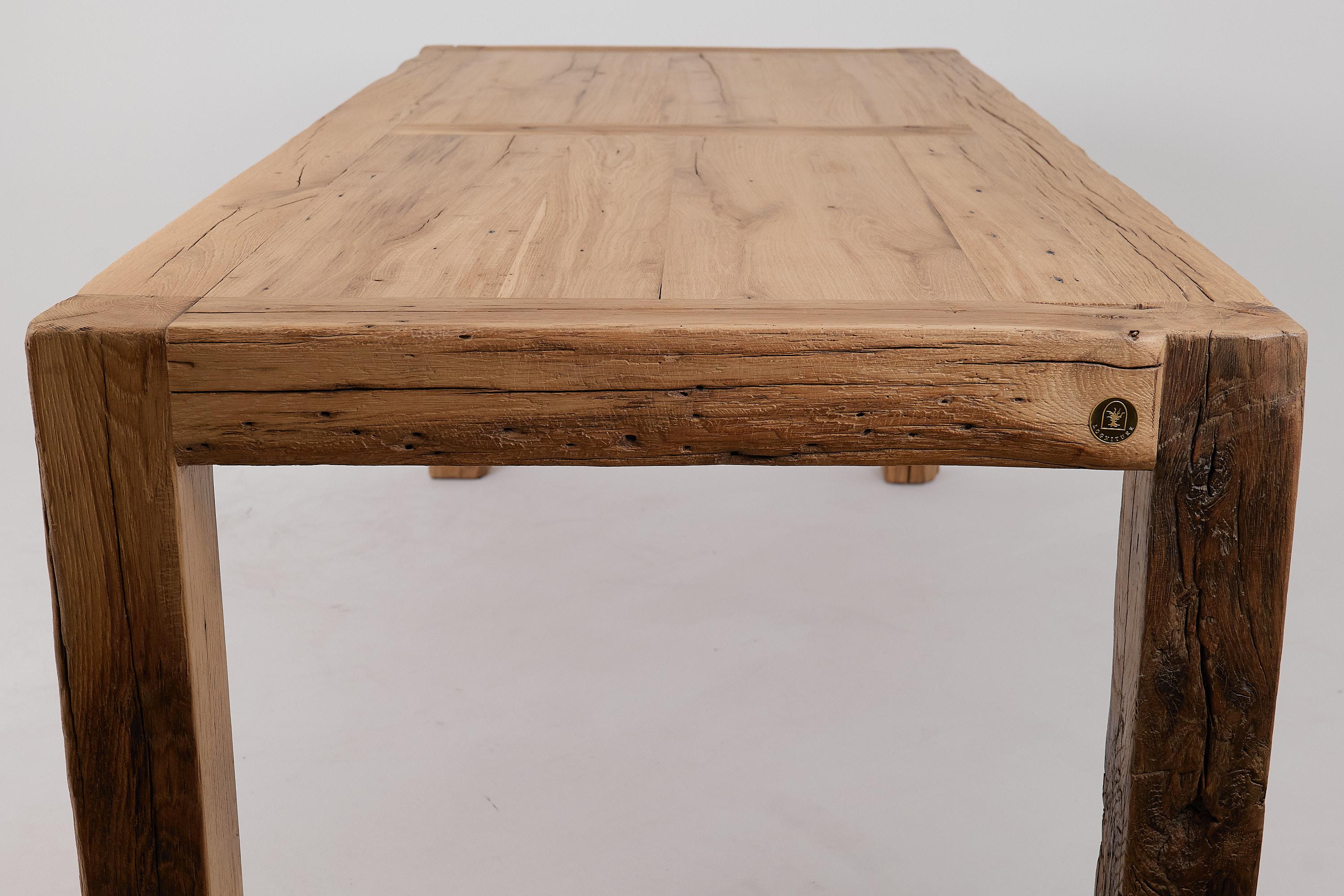 Logniture, Tavolo da pranzo da 79 pollici in Oak Oak, Organico, Spazzolato, In magazzino in vendita 10