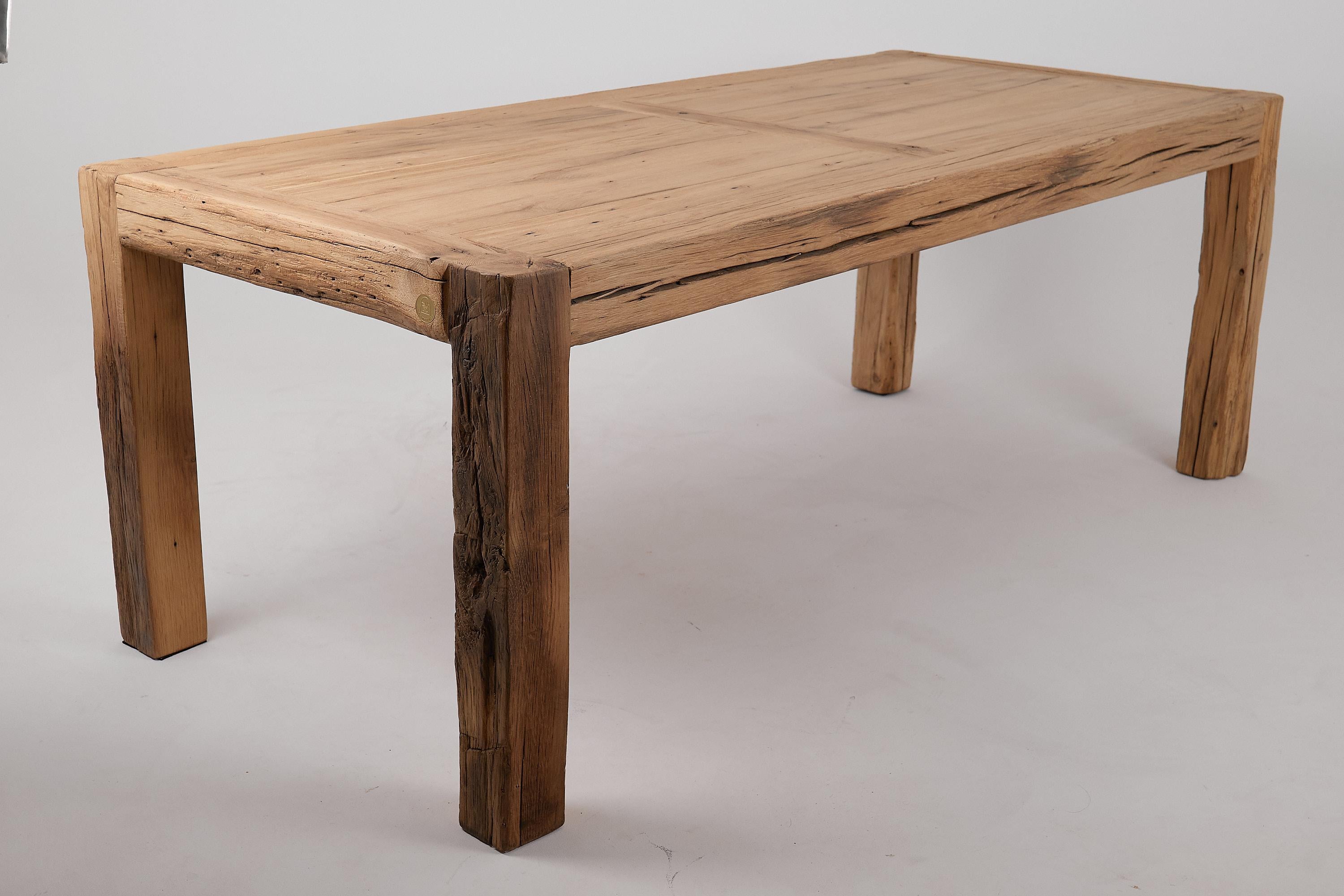 Logniture, Tavolo da pranzo da 79 pollici in Oak Oak, Organico, Spazzolato, In magazzino in vendita 11