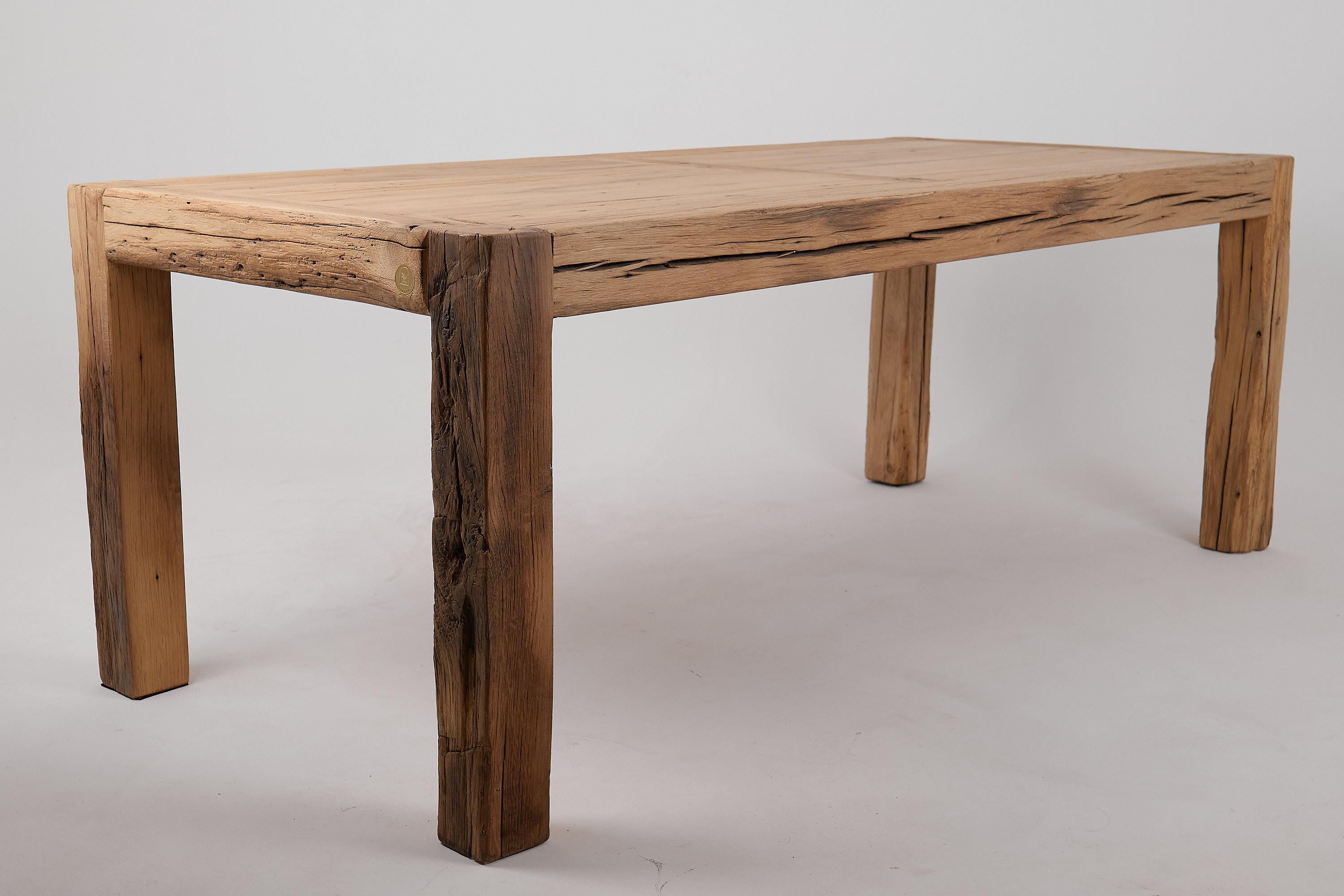 Logniture, Tavolo da pranzo da 79 pollici in Oak Oak, Organico, Spazzolato, In magazzino in vendita 12