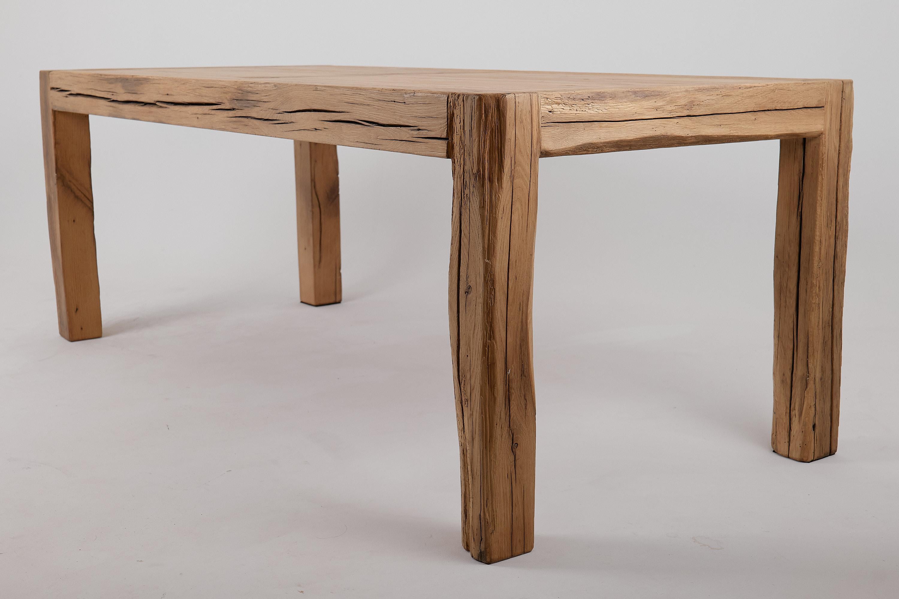 Logniture, Tavolo da pranzo da 79 pollici in Oak Oak, Organico, Spazzolato, In magazzino in vendita 1