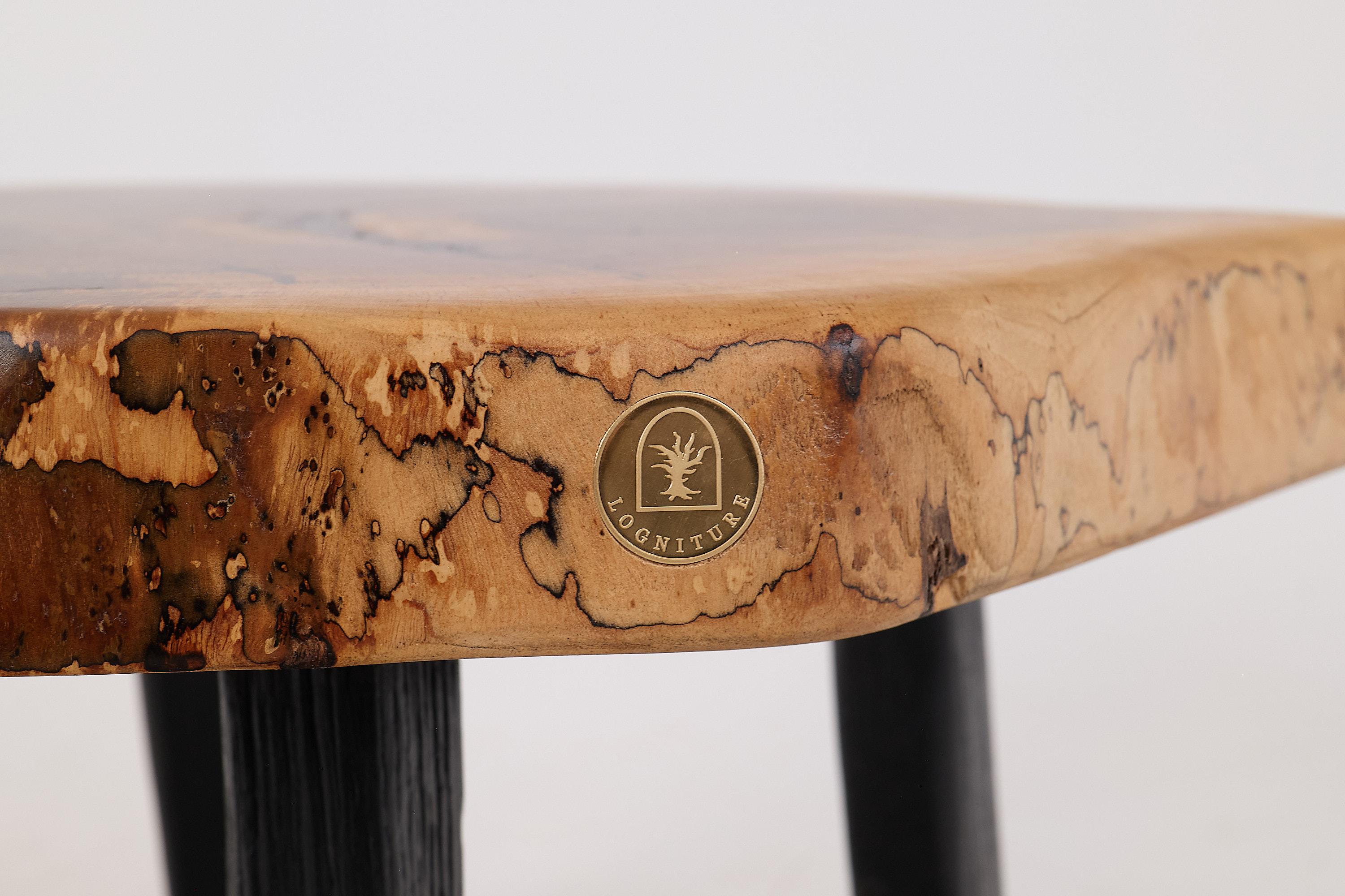 Logniture, Table basse rustique sculpturale, Noyer & Oak Oak noir brûlé, Unique Neuf - En vente à Stara Gradiška, HR