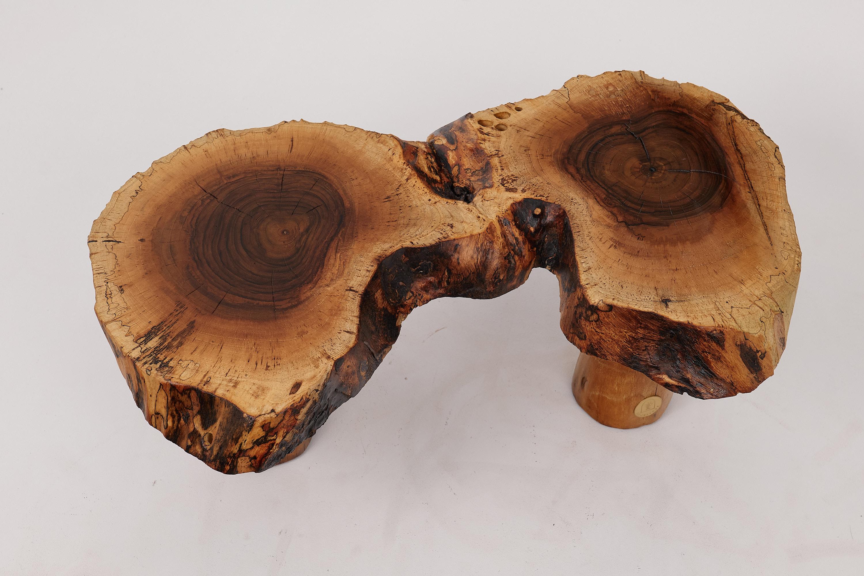 Logniture, Sculptural Carved  Side Table From Walnut Wood, Log Furniture, Unique In New Condition For Sale In Stara Gradiška, HR