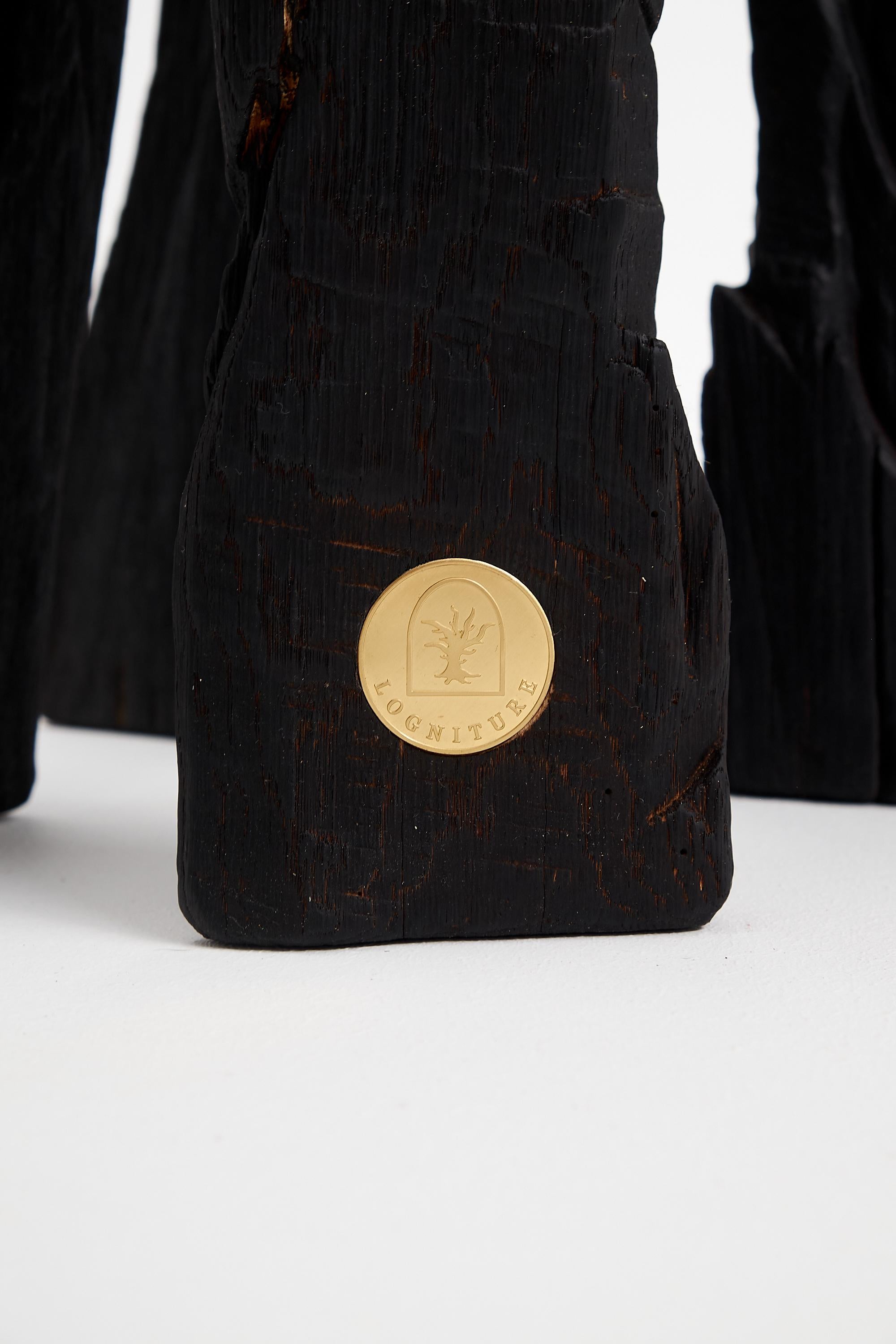 Croato Logniture, legno massiccio bruciato, Oak, tavolino, tavolo da vino, intagliato con la motosega in vendita