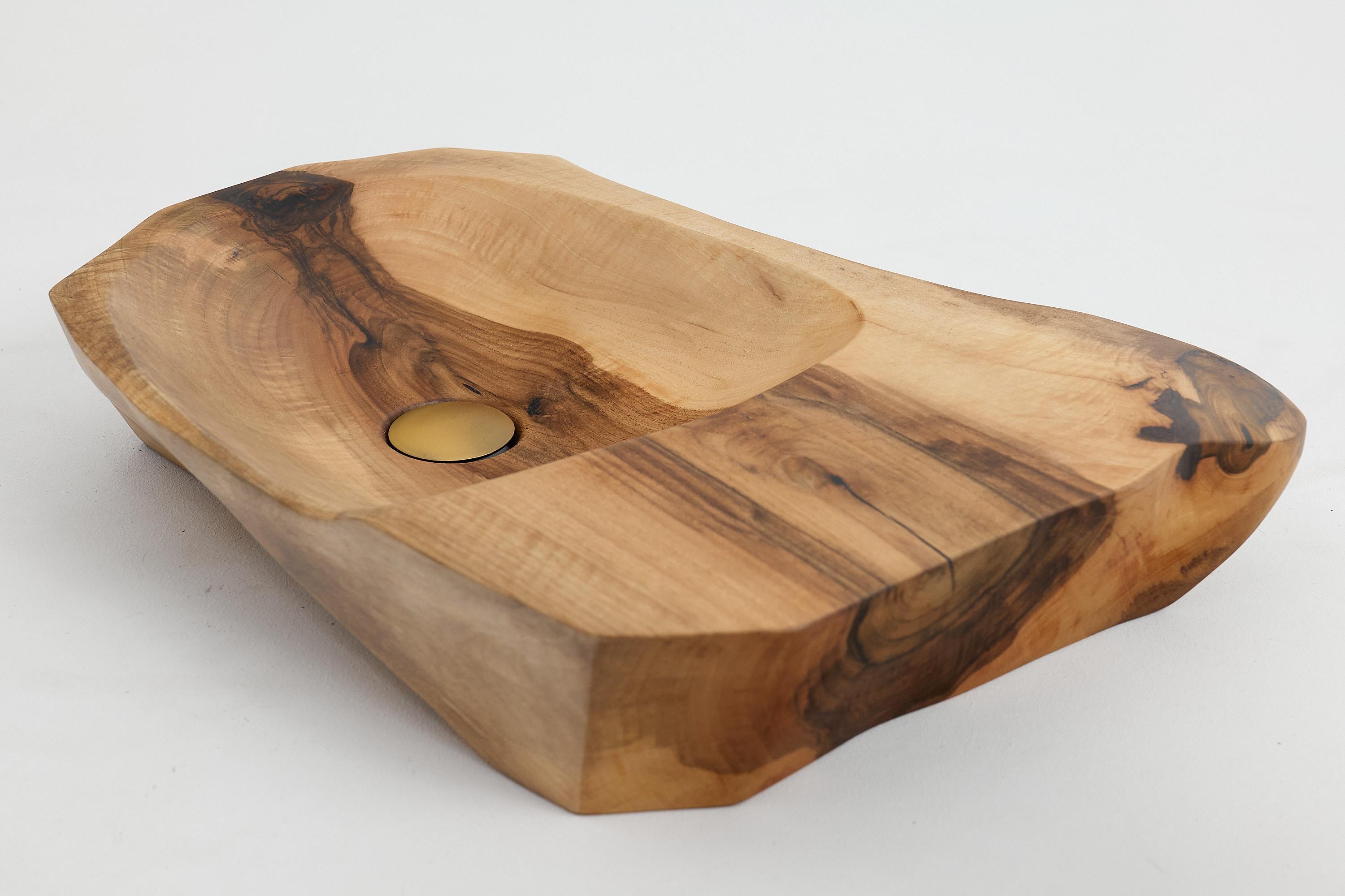 Logniture, Solid Wood Bathroom Sink/Basin, Original Contemporary Design For Sale 6