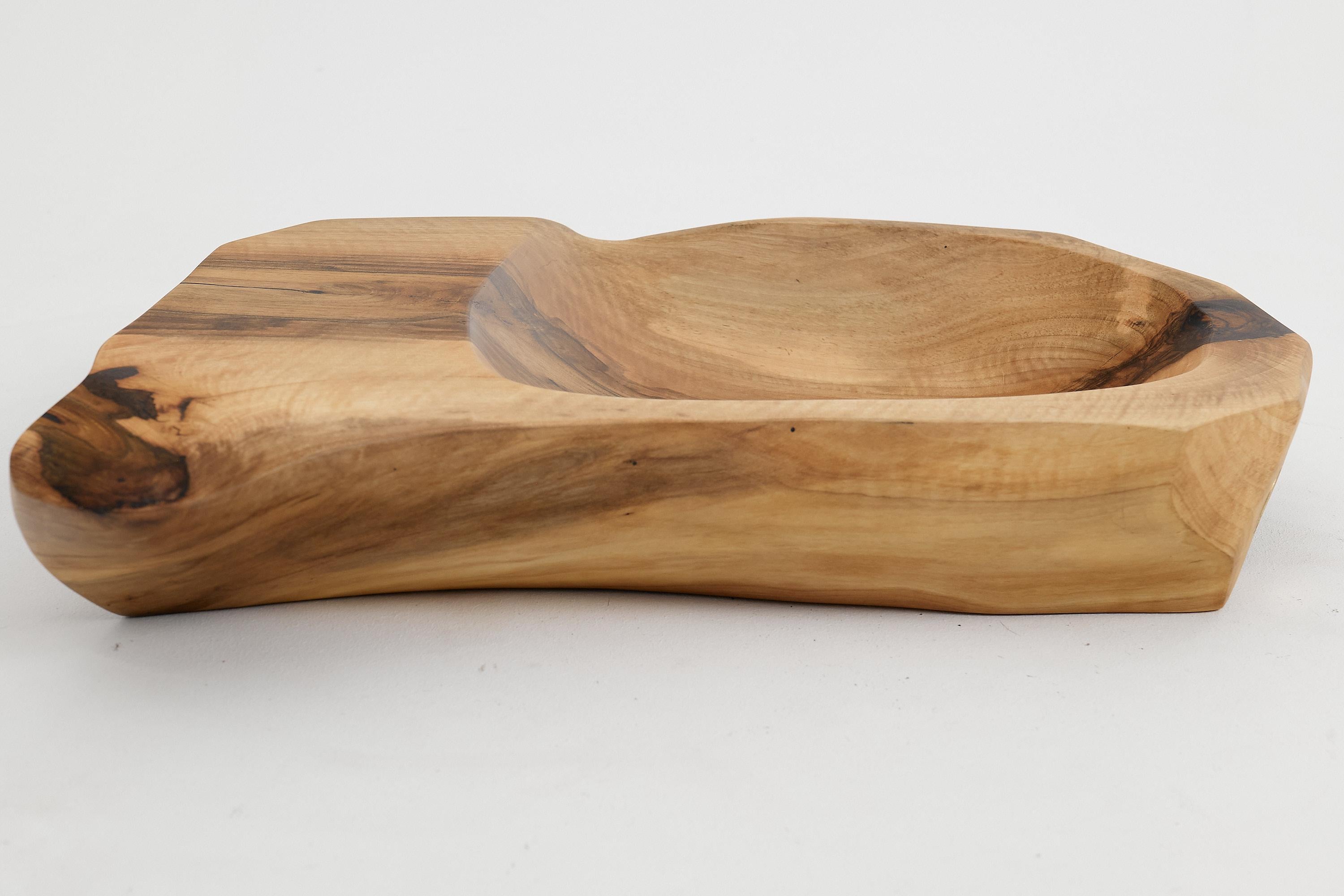 Unique handmade wooden sink carved by artist from single piece of walnut wood with basic carving tools, easy maintaining. Great for any interior, whether it be modern or rustic, it will fit perfectly and leave everyone breathless.

- Brass