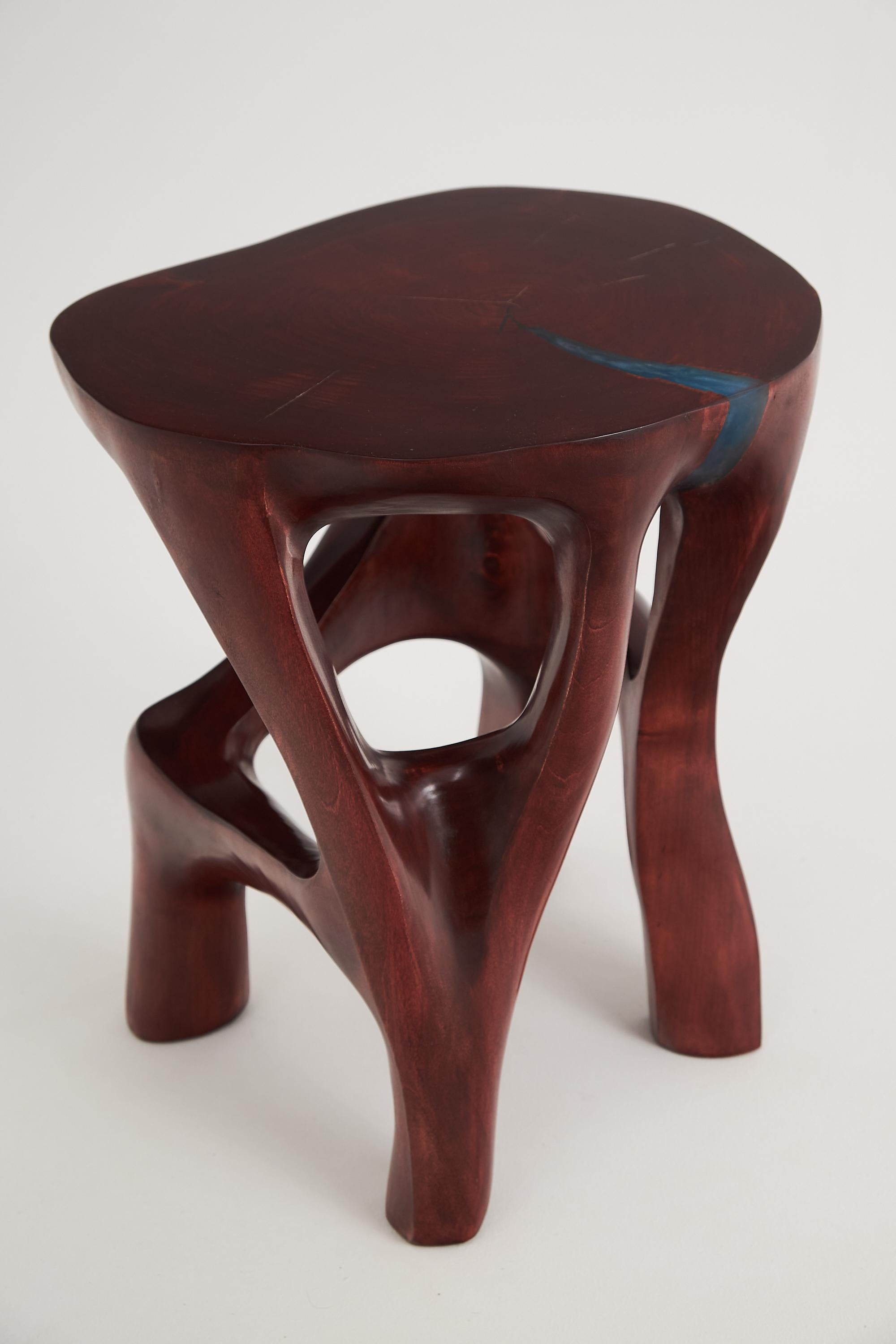 Logniture, Lato scultoreo in legno massiccio, originale 1/1, legno rosso in vendita 4