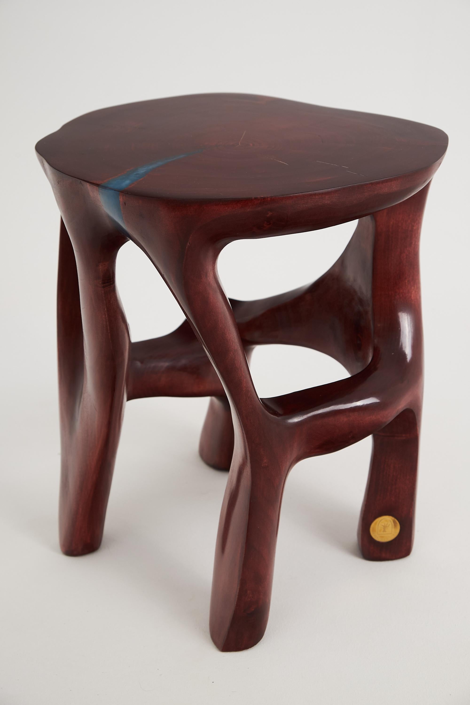 Legno Logniture, Lato scultoreo in legno massiccio, originale 1/1, legno rosso in vendita