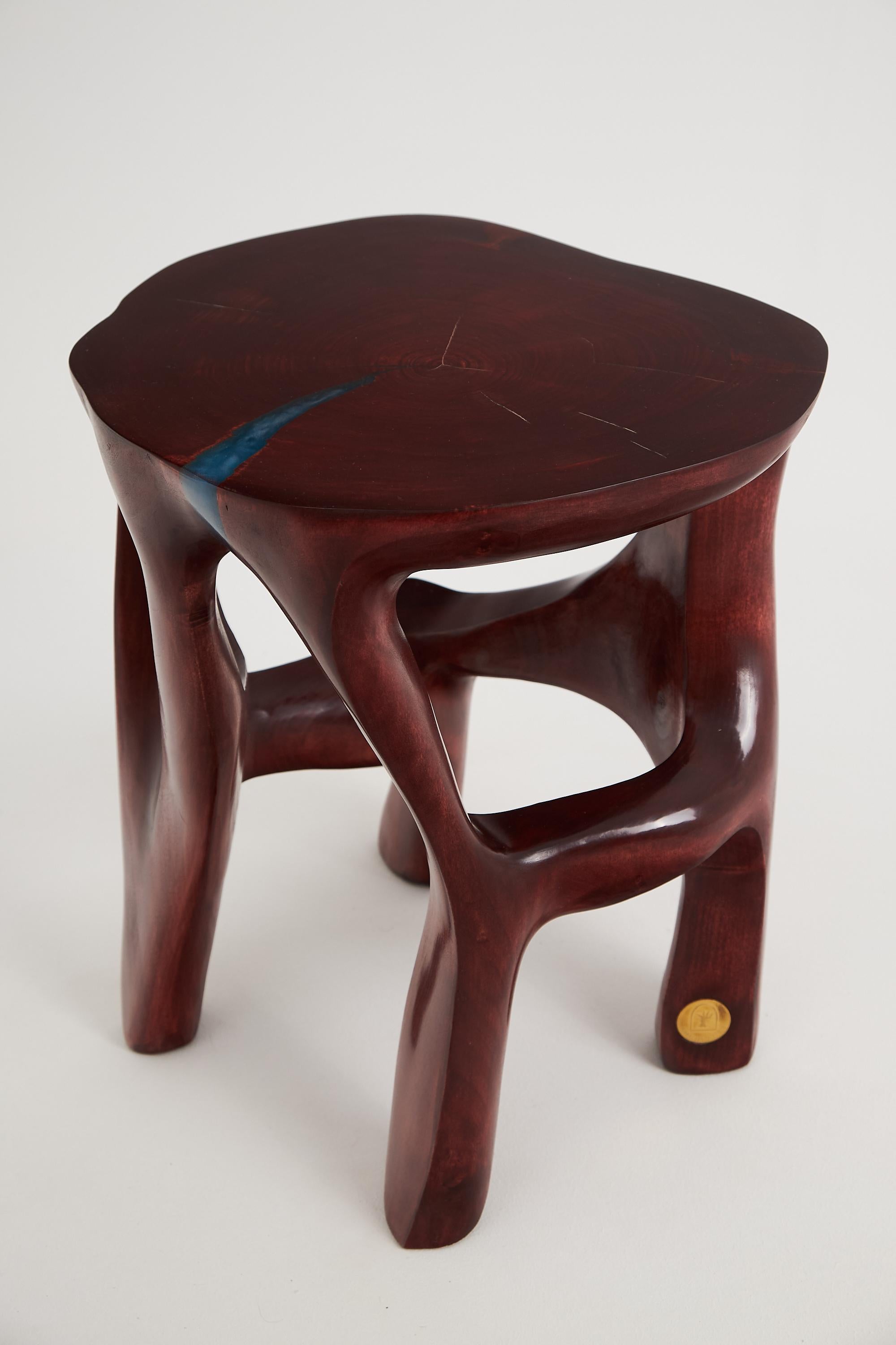 Logniture, Lato scultoreo in legno massiccio, originale 1/1, legno rosso in vendita 1