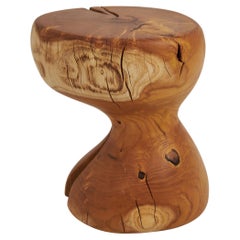 Logniture, Solid Wood Sculptural Side Table, Original Contemporary Design Logniture, Solid Wood Sculptural Side Table, Original Contemporary Design